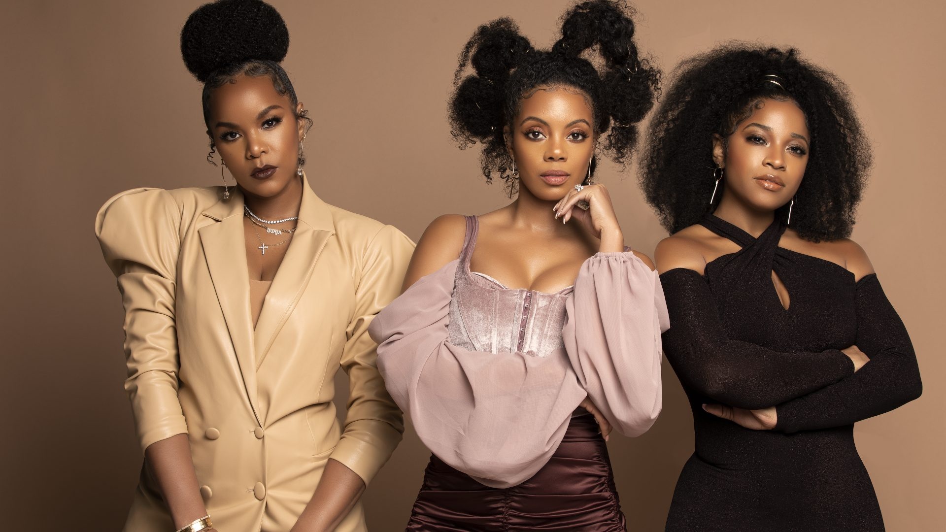 LeToya Luckett, Toya Johnson, and Monique Rodriguez embracing their roots, 1920x1080 Full HD Desktop