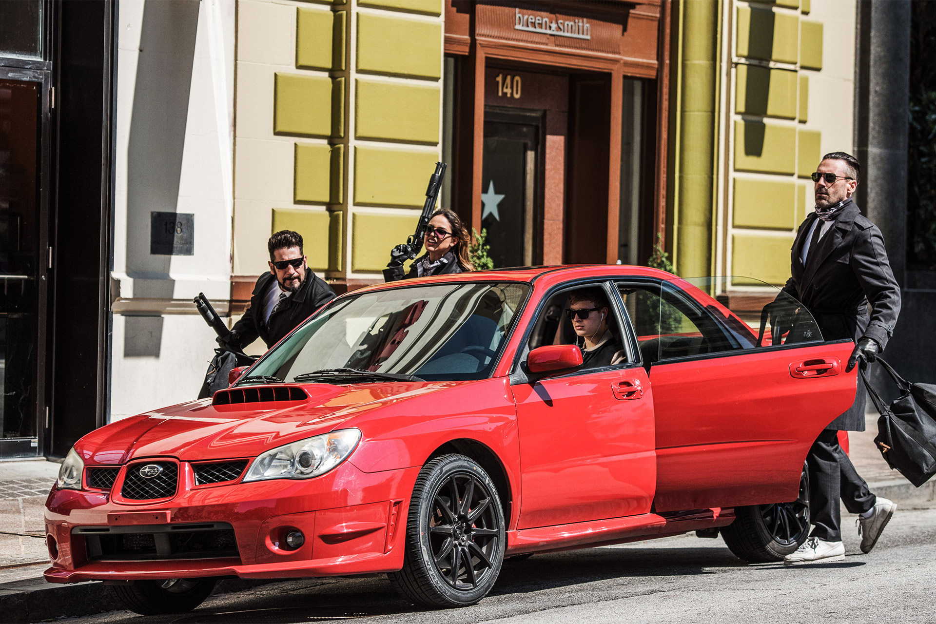 Baby Driver, Subaru WRX, Cool getaway car, Fast-paced action, 1920x1280 HD Desktop