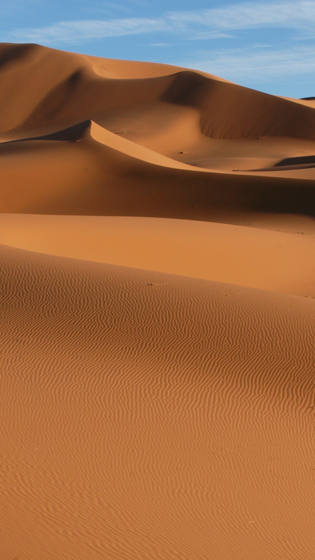 Desert Sands, Desert wilderness, Natural textures, Tranquil ambiance, 1080x1920 Full HD Phone