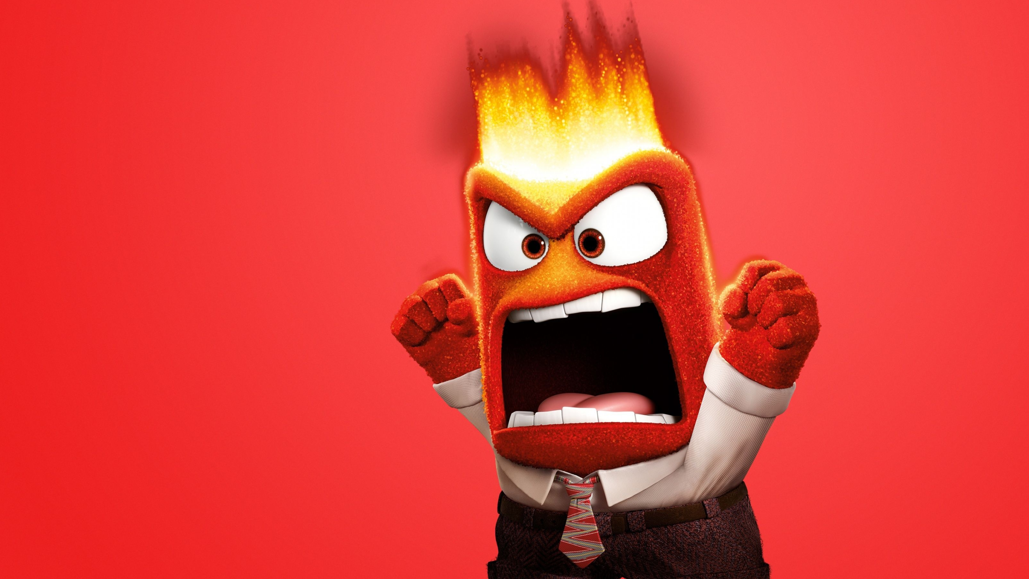 Anger, Inside Out Wallpaper, 3560x2000 HD Desktop