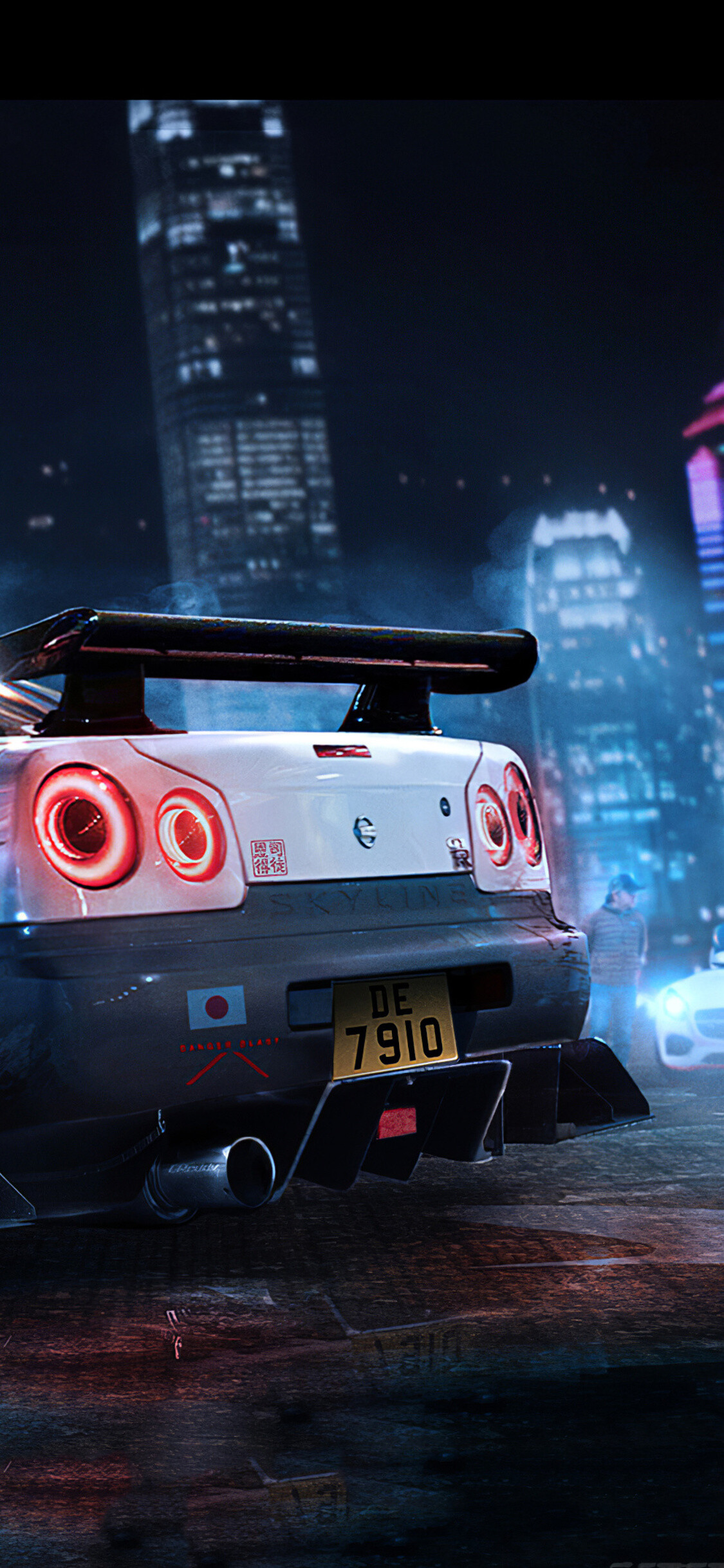 Nissan Skyline GT-R, Ultimate performance machine, Stunning visuals, High-definition wallpaper, 1130x2440 HD Phone