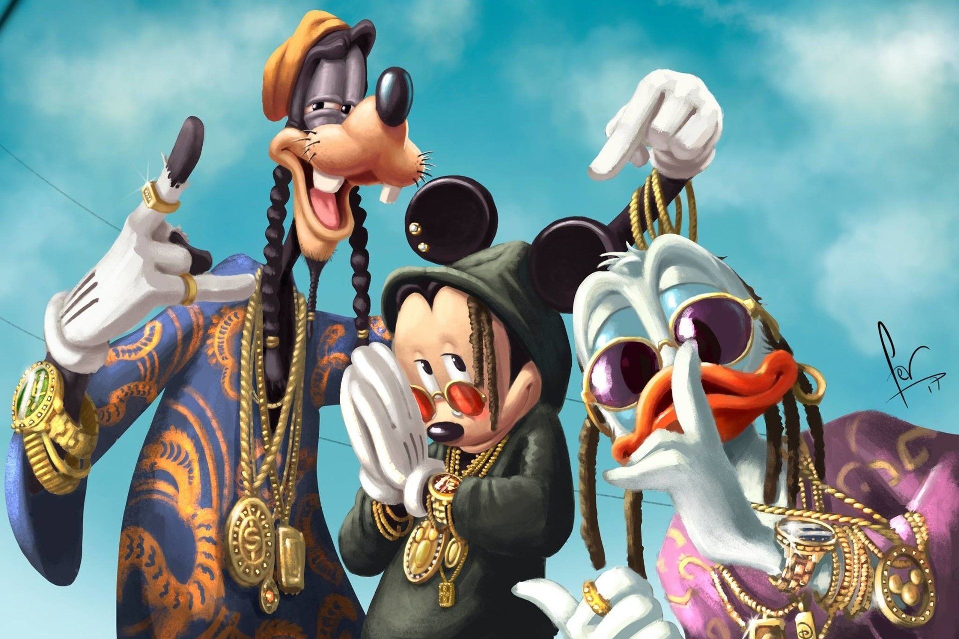 Mickey Mouse and Donald Duck, Goofy Wallpaper, 1920x1280 HD Desktop