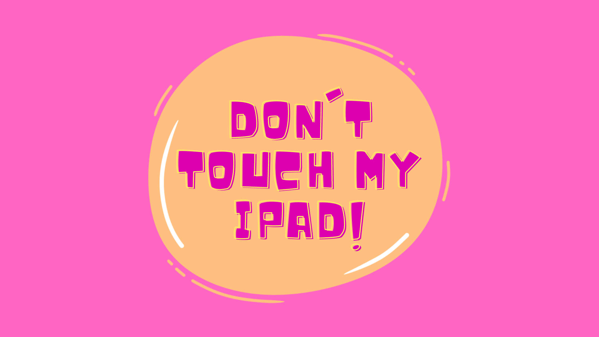 iPad, cautionary, humor, personal, warning, 1920x1080 Full HD Desktop