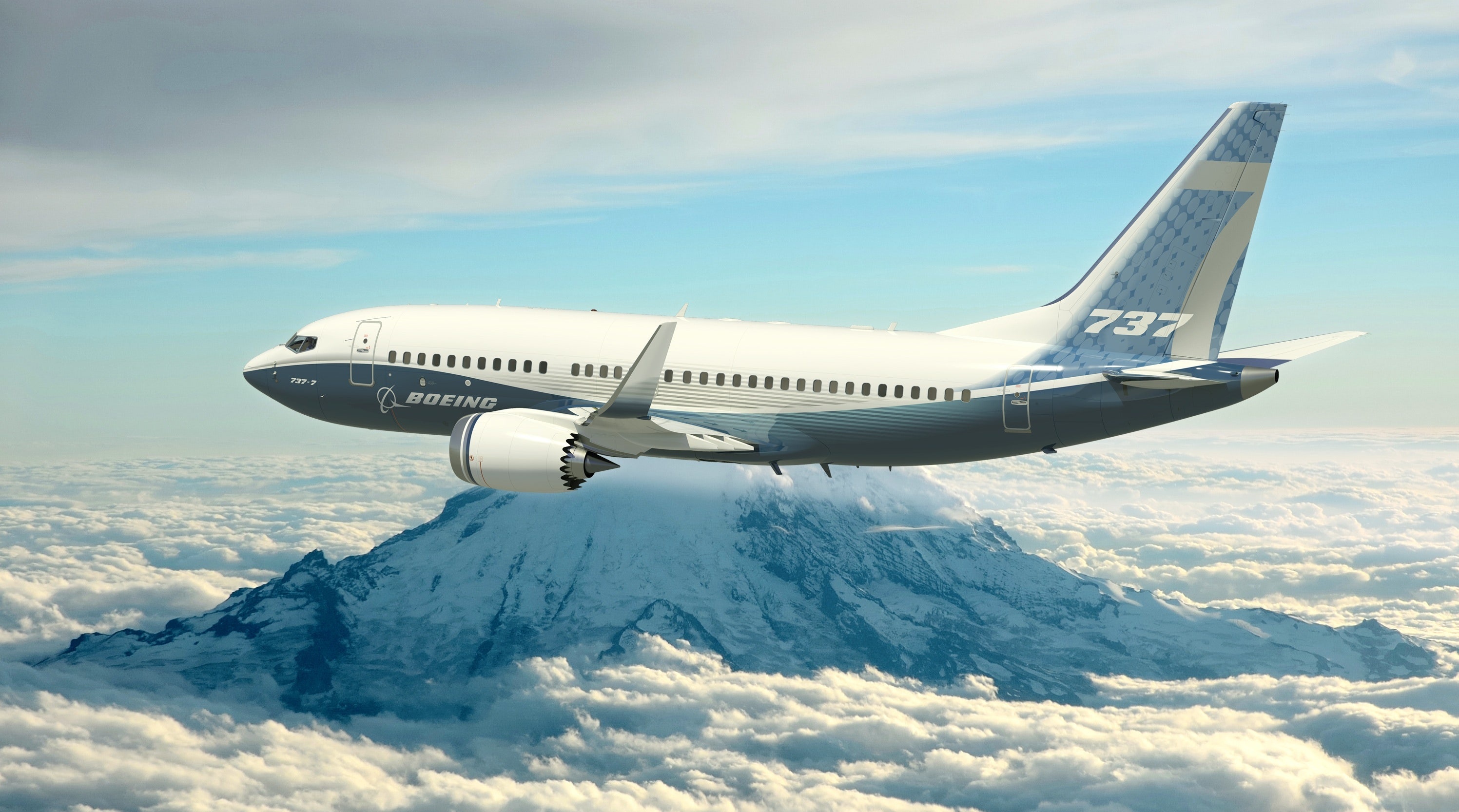 Boeing 737, Next-gen efficiency, Bigger engines, 3000x1670 HD Desktop