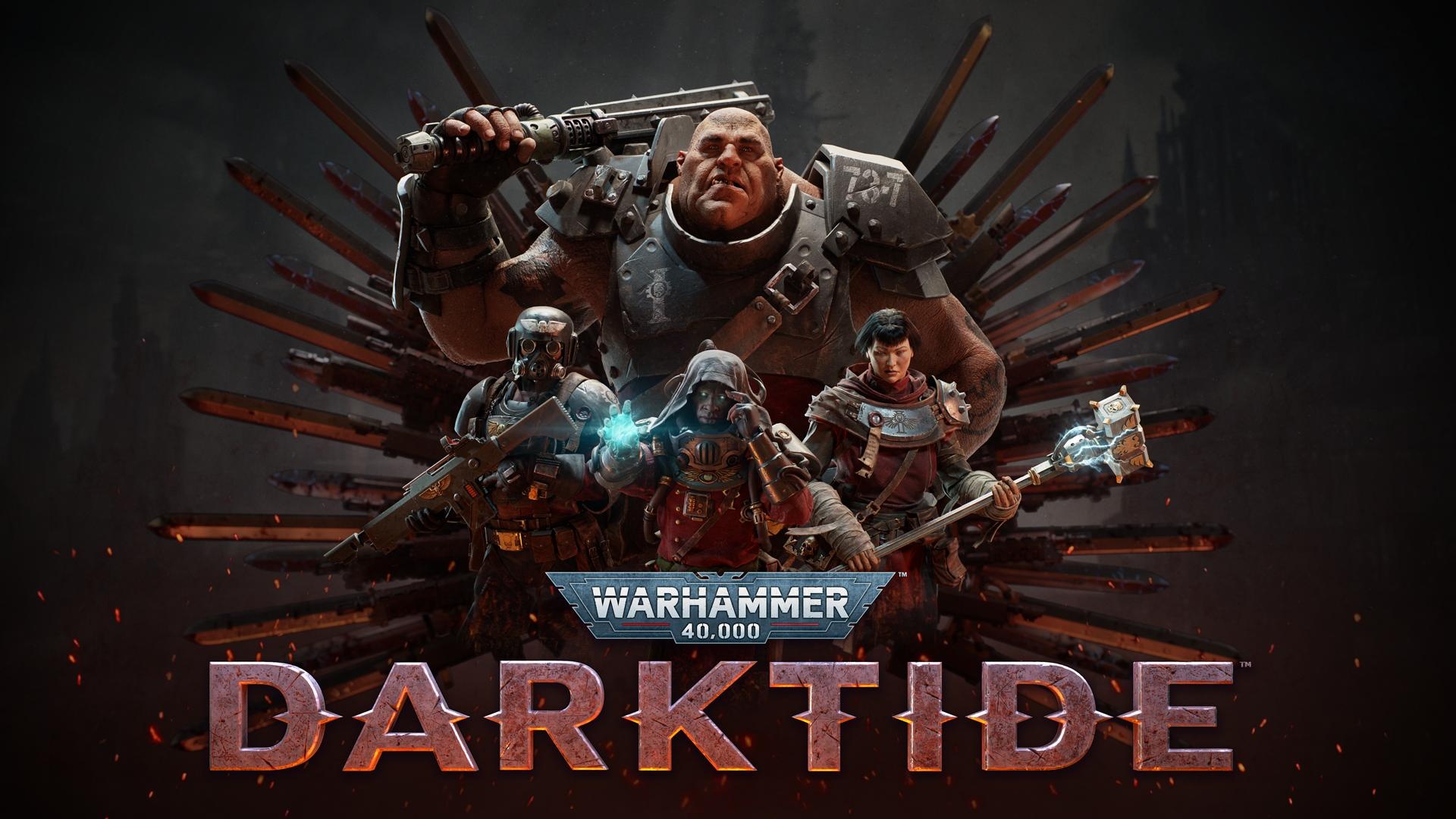 Warhammer 40k: Darktide, Epic battles, Dark atmosphere, Action-packed gameplay, 1920x1080 Full HD Desktop