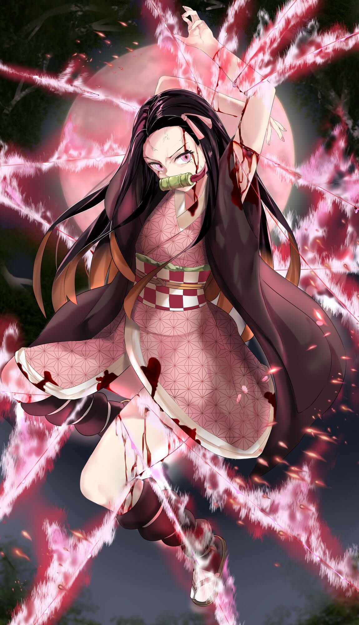 Nezuko Kamado, Demon Slayer: Kimetsu no Yaiba Wallpaper, 1150x2000 HD Phone