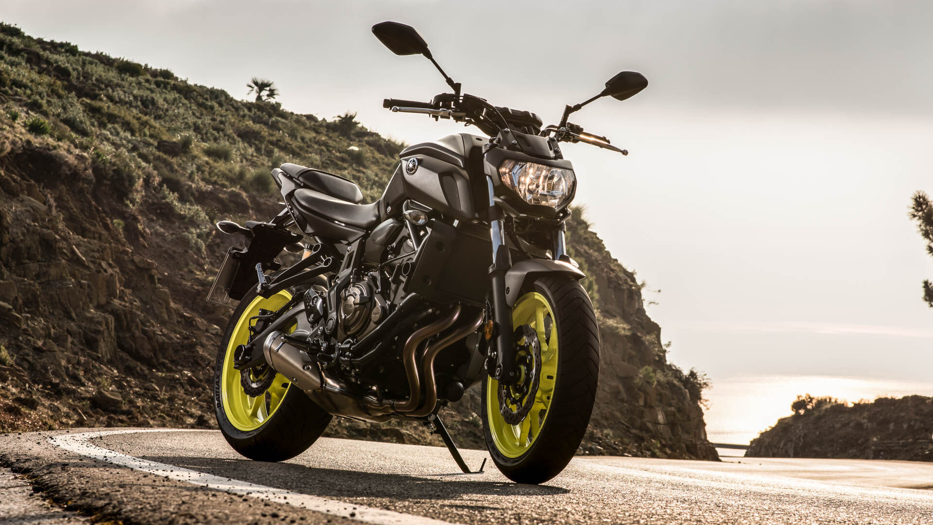 Yamaha MT-07, Fahrtest thrill, Motorbike excellence, Ride delight, 1920x1080 Full HD Desktop