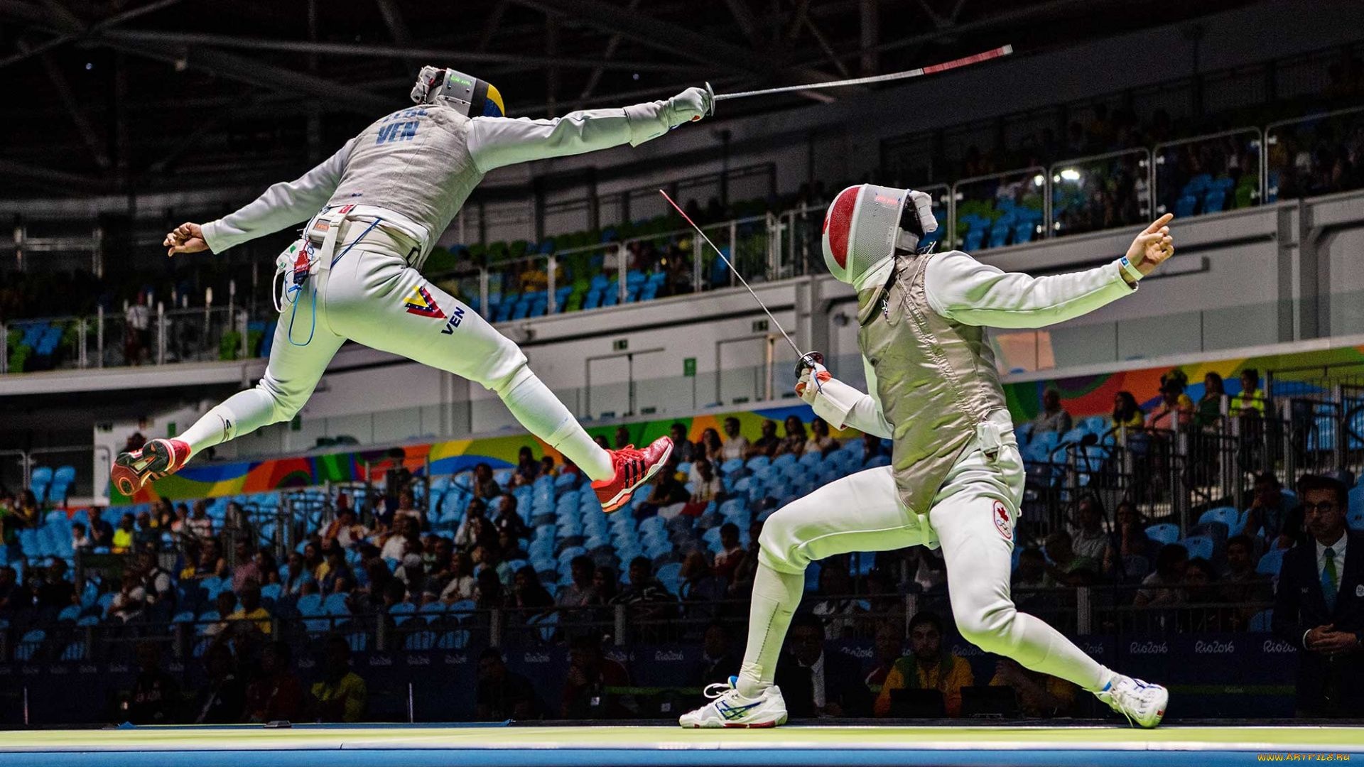 Fencing champions, Elegance and precision, Fencing artistry, Thrilling duels, 1920x1080 Full HD Desktop