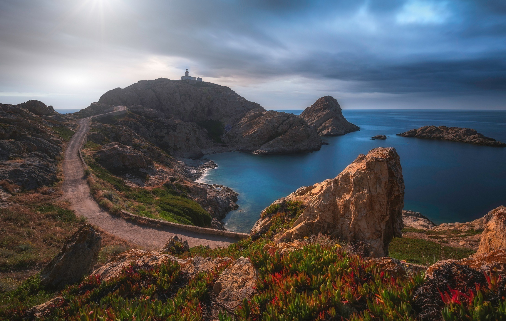 Corsica Island, Coast Corsica, Sea rocks, La Pietra, 2050x1300 HD Desktop