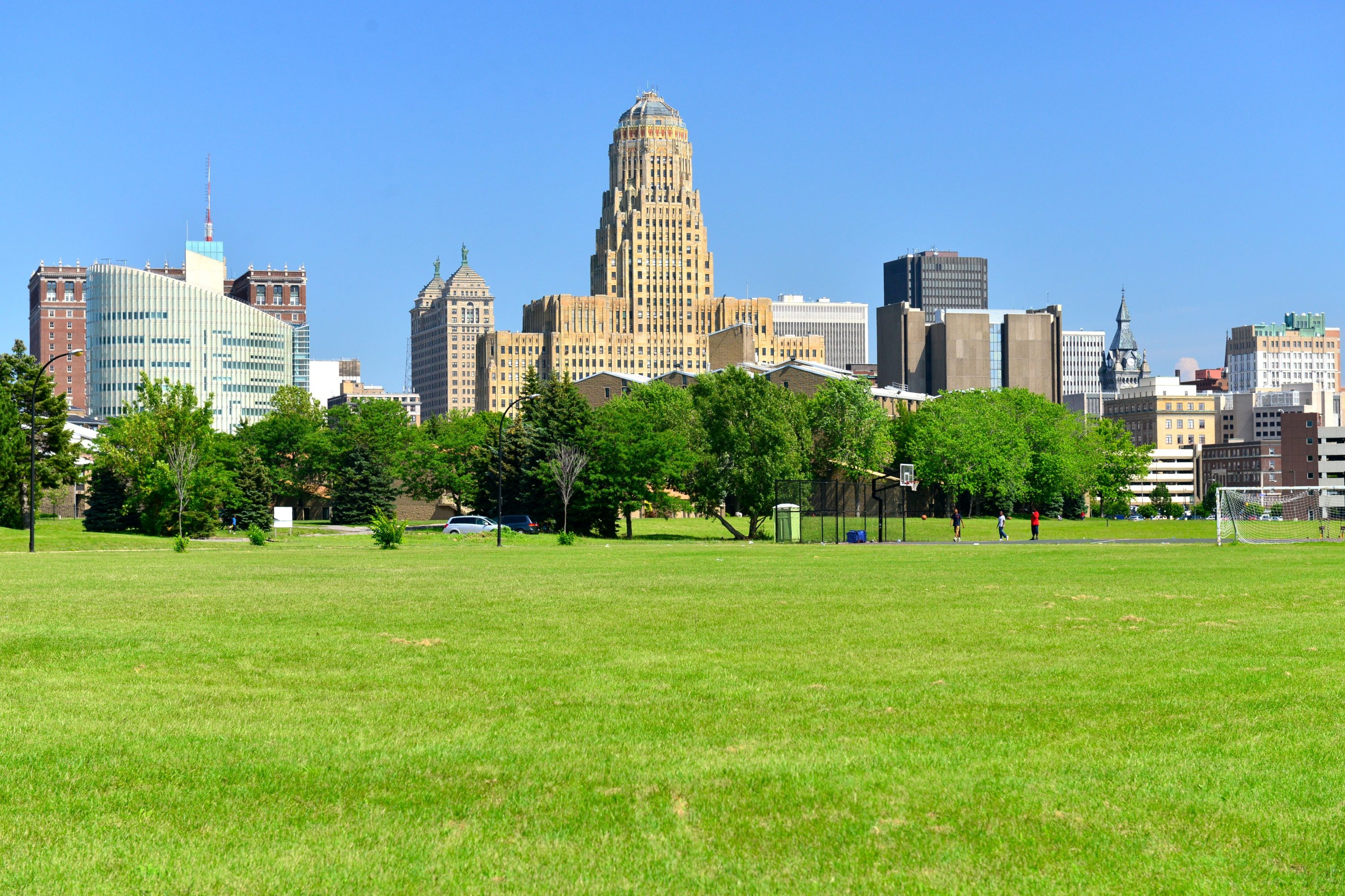 Buffalo skyline, Dortmund, Sister cities, International, 3010x2000 HD Desktop