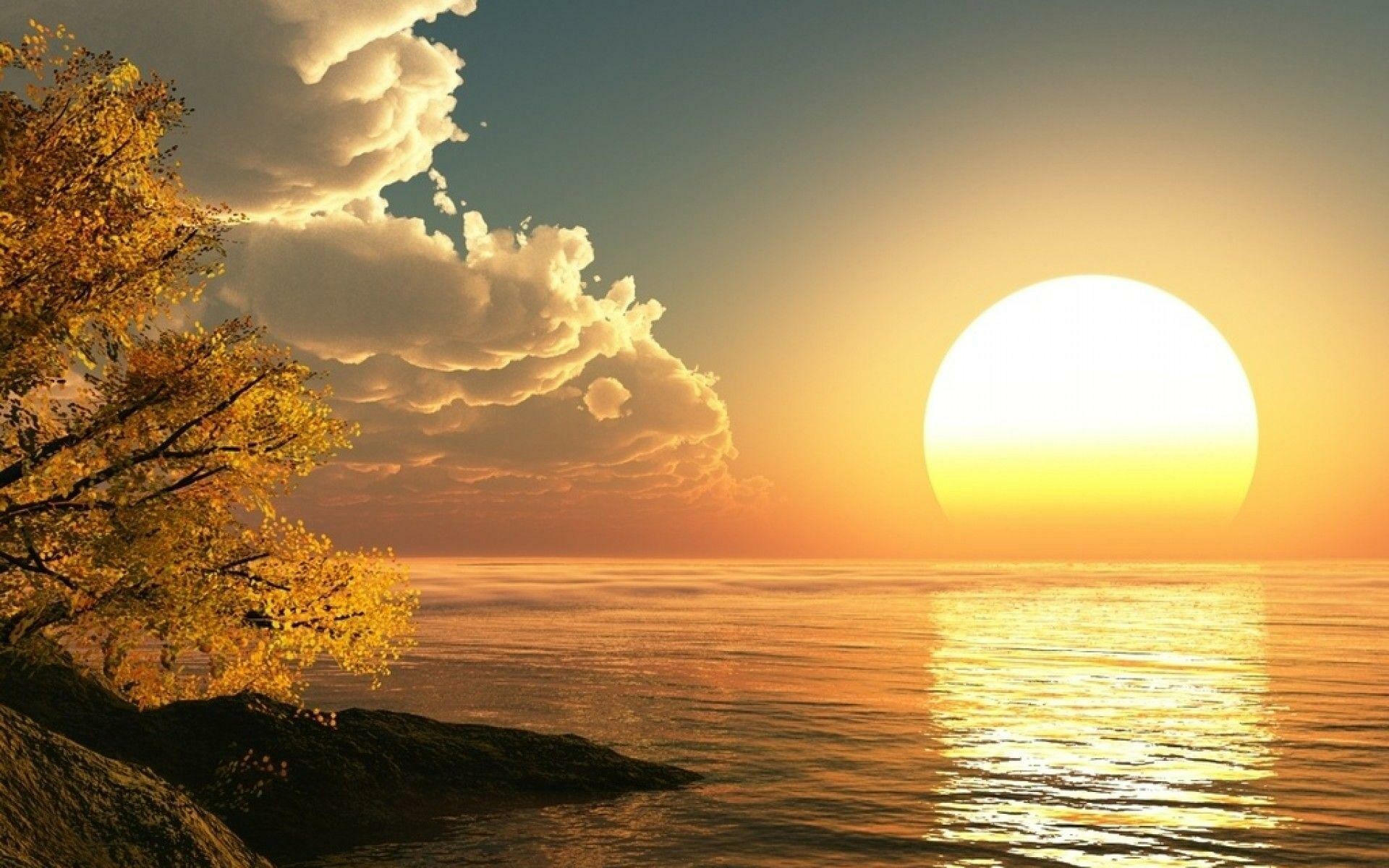 Sunrise beauty, Dawn's arrival, Golden hour serenity, Beginning of a new day, 1920x1200 HD Desktop