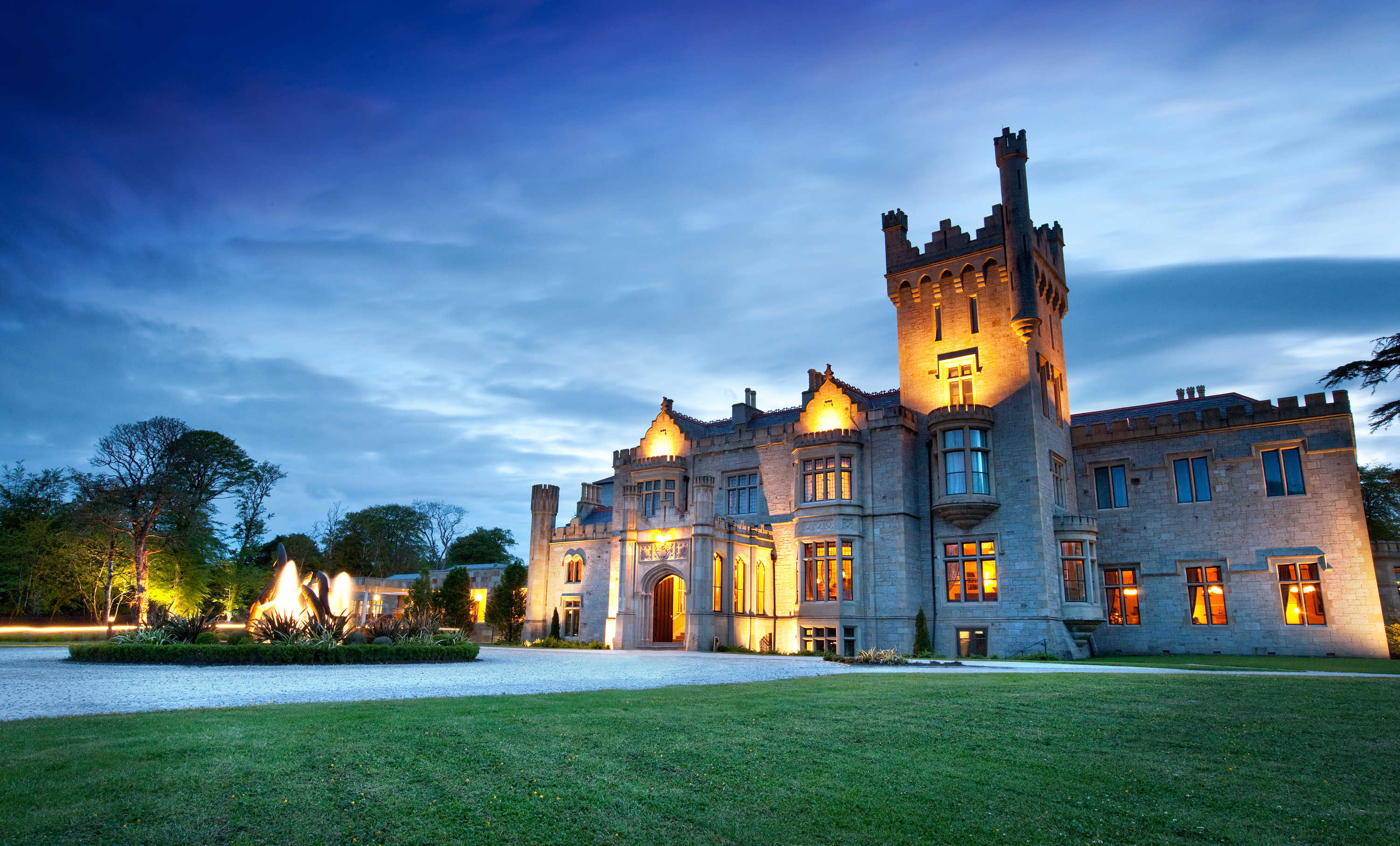 Lough Eske Castle, Irish Castle Wallpaper, 3000x1820 HD Desktop