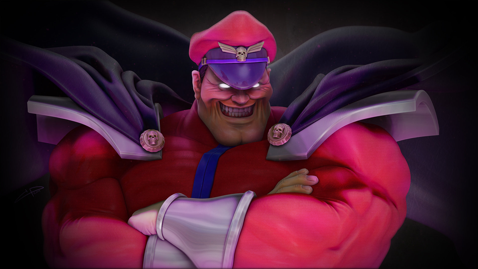 M. Bison, Artstation, Evil warrior, Street Fighter, 1920x1080 Full HD Desktop