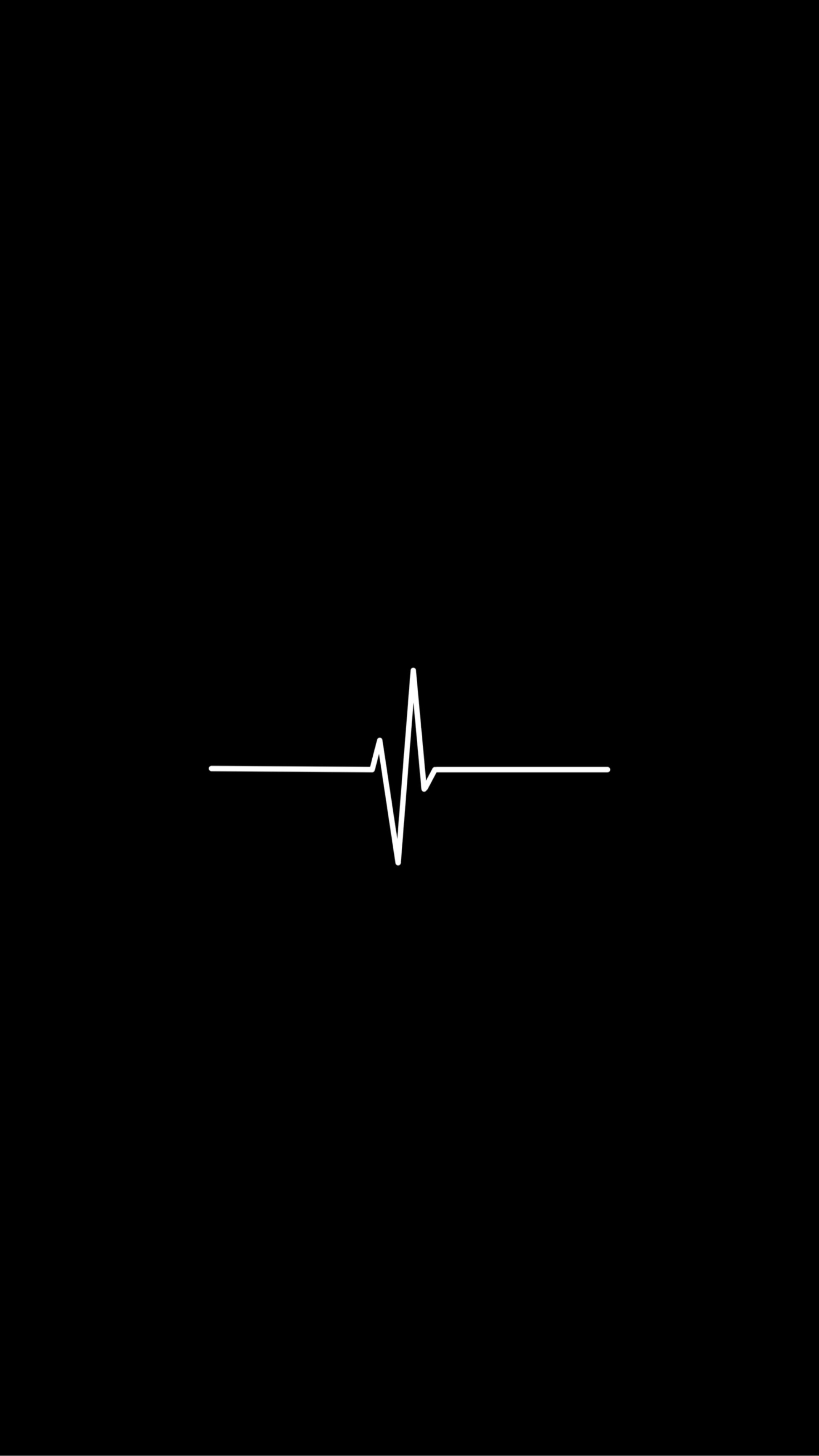 Minimalist, Heartbeat Wallpaper, 1950x3470 HD Phone