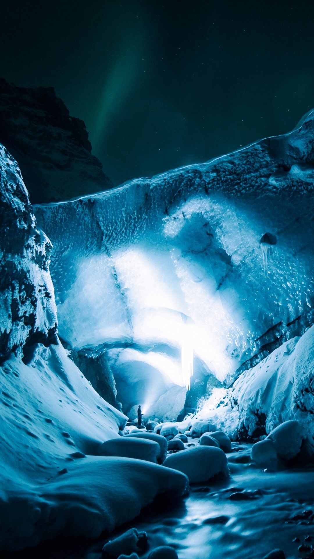 Ice Cave, Magnificent formations, Subterranean wonder, Frozen beauty, 1080x1920 Full HD Phone