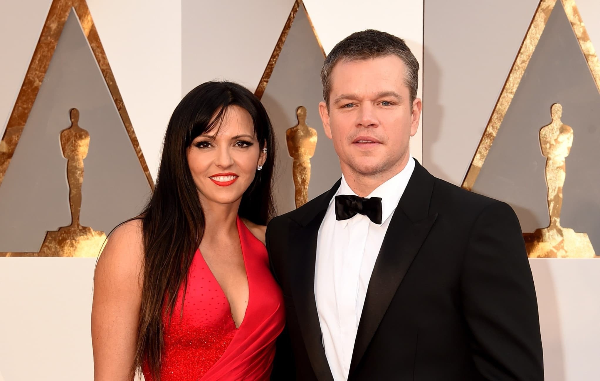 Matt Damon and Luciana Barroso, Wallpics, Matt Damon, Luciana Barroso, 2050x1300 HD Desktop