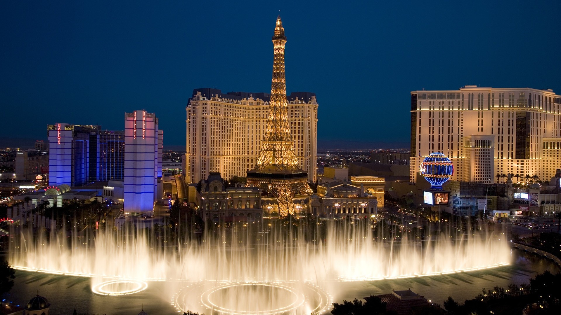 Las Vegas Skyline, Architectural marvels, World-class buildings, High-quality images, 1920x1080 Full HD Desktop