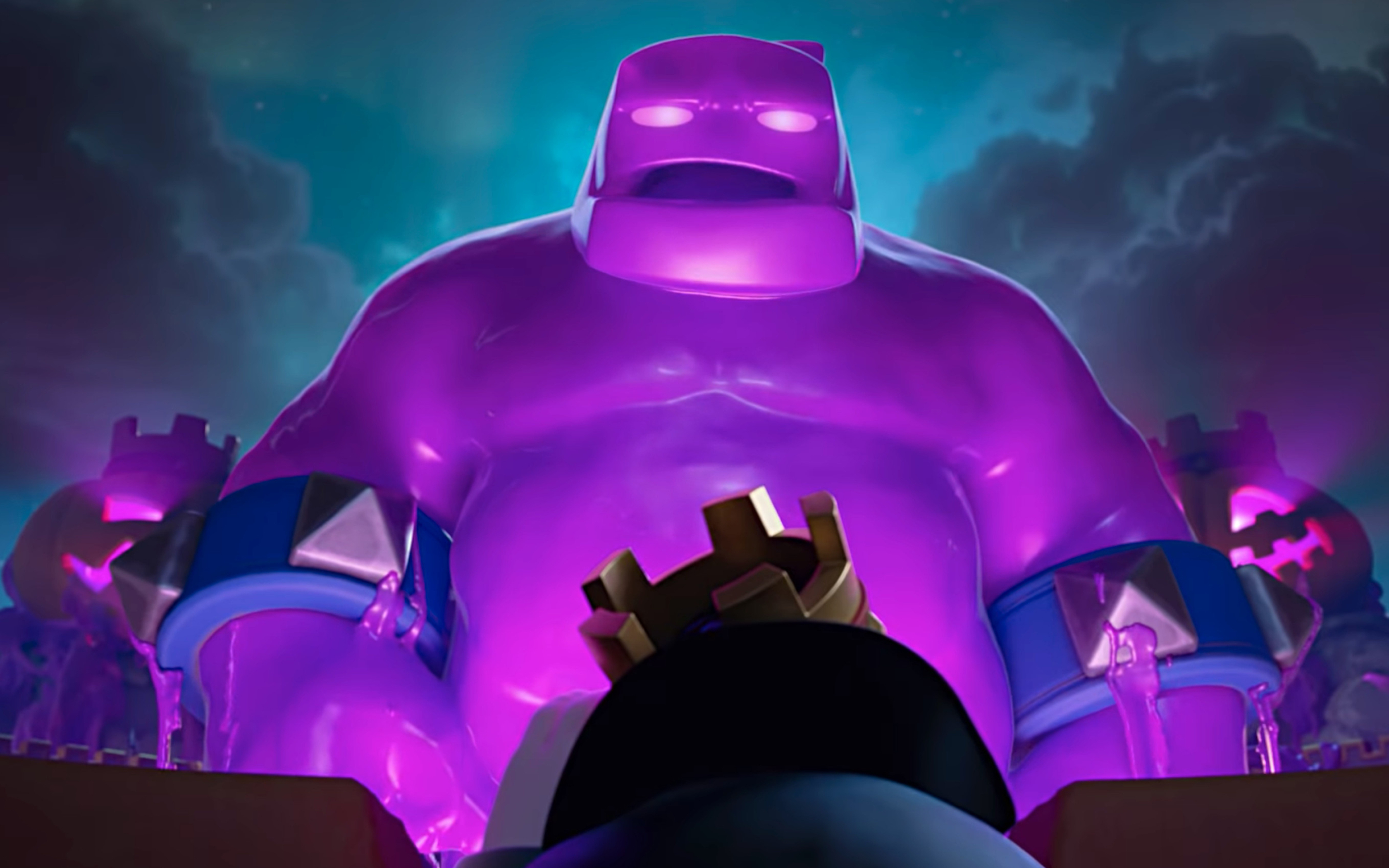 Elixir Golem, Clash Royale character, Unique design, Potent combatant, 3360x2100 HD Desktop