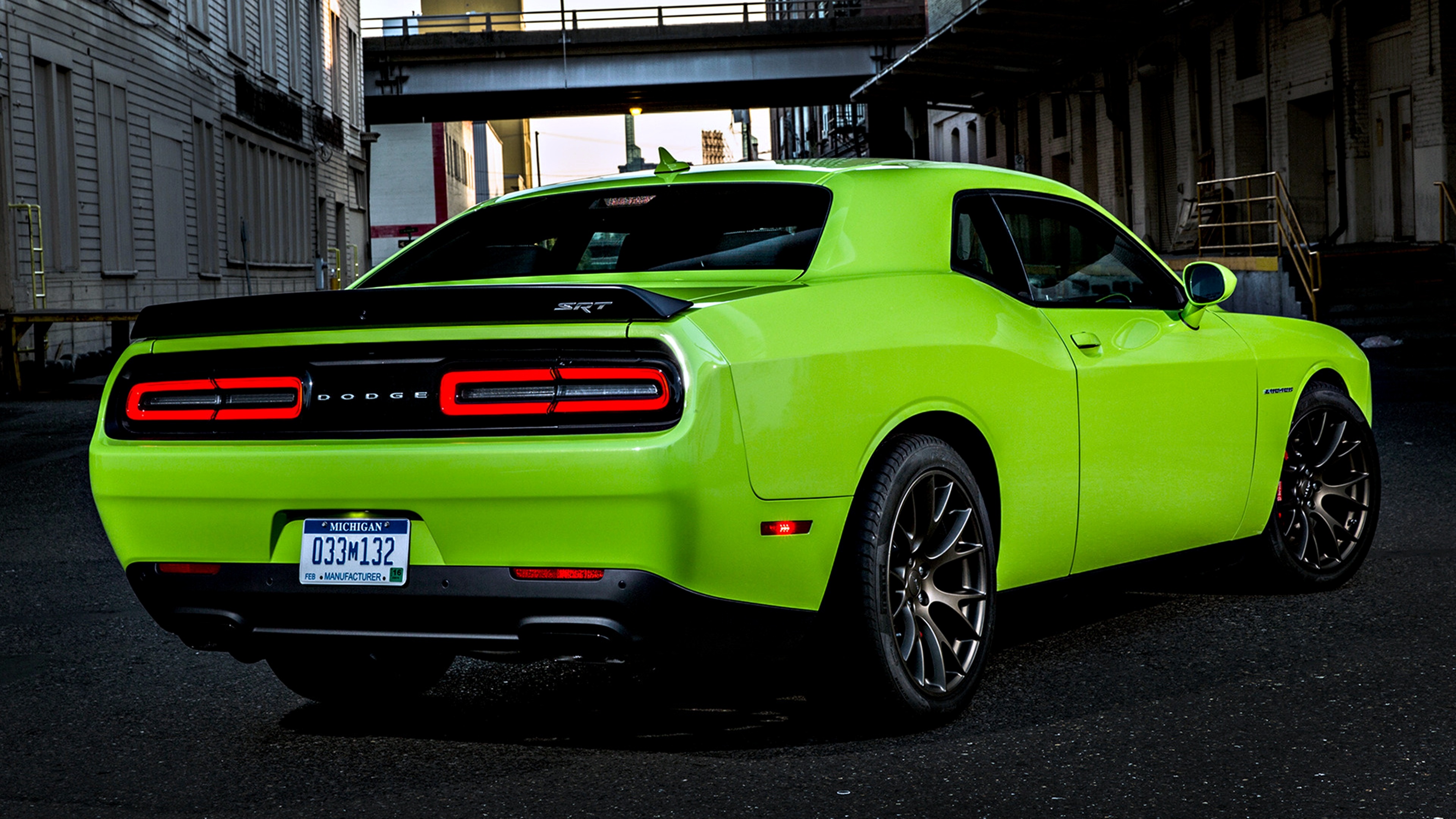 Challenger Rear View, Dodge Wallpaper, 3840x2160 4K Desktop