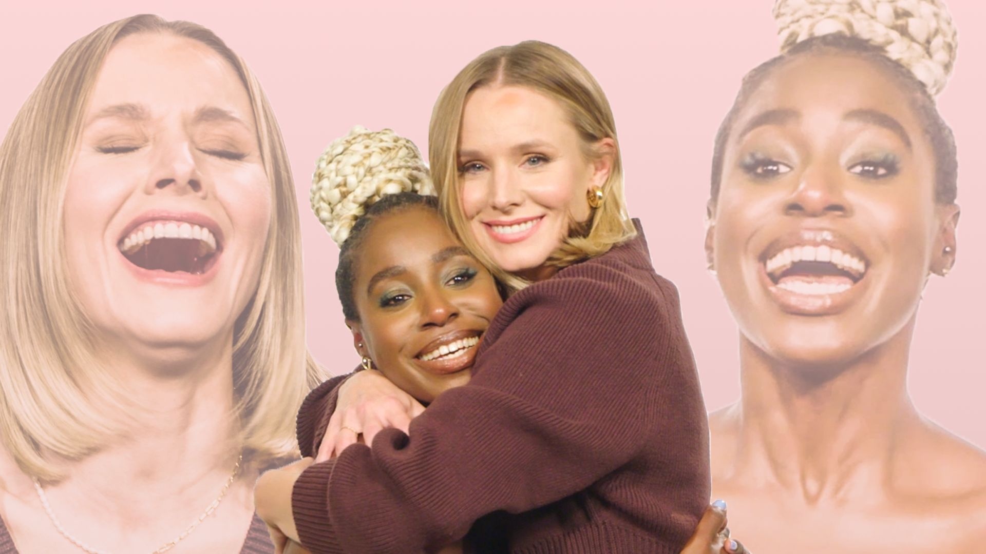 Kirby Howell-Baptiste, Kristen Bell, Friendship test video, Celebrity interaction, 1920x1080 Full HD Desktop