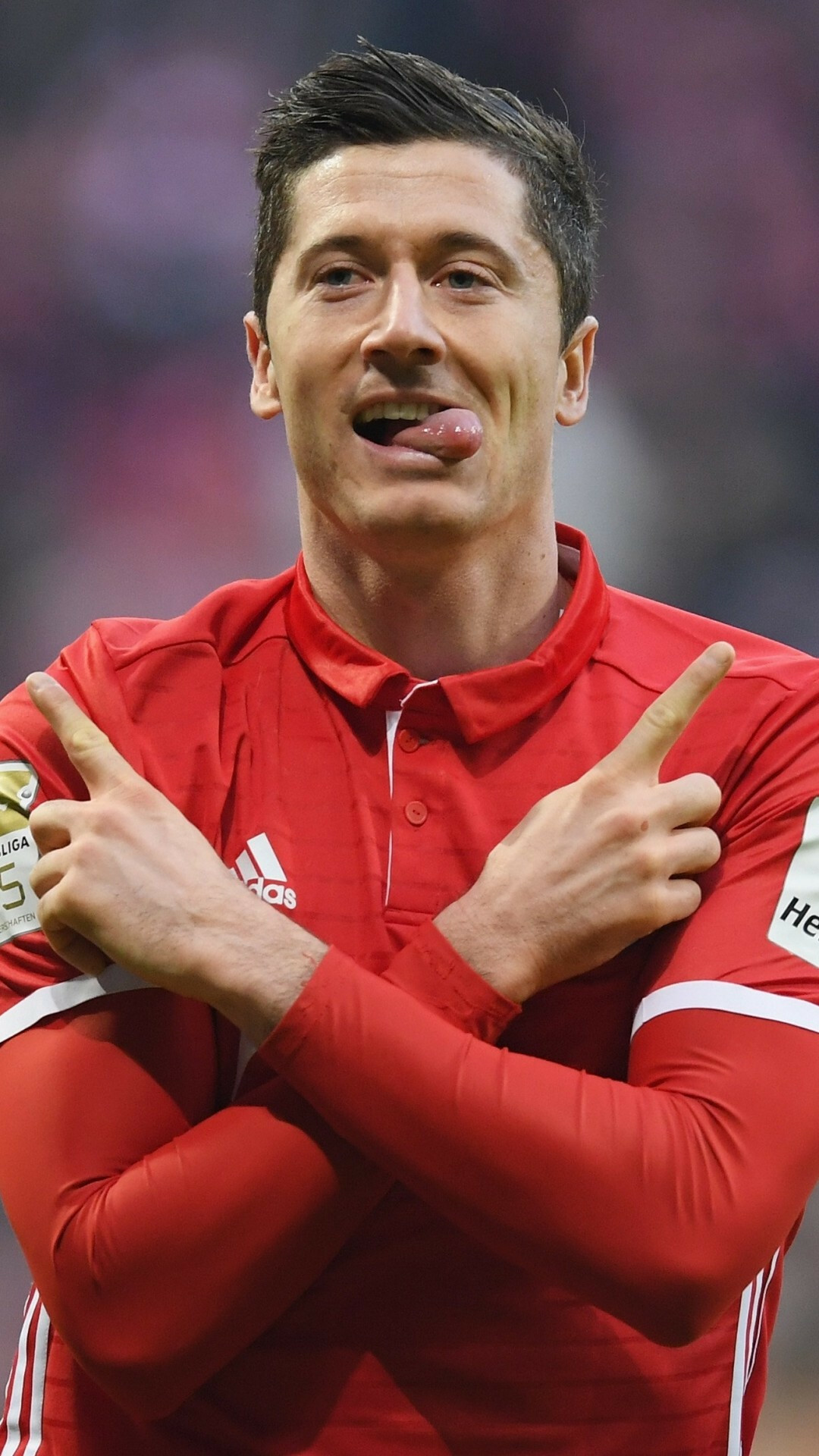 Robert Lewandowski, Football wallpapers, iPhone, Sony Xperia, 1080x1920 Full HD Phone