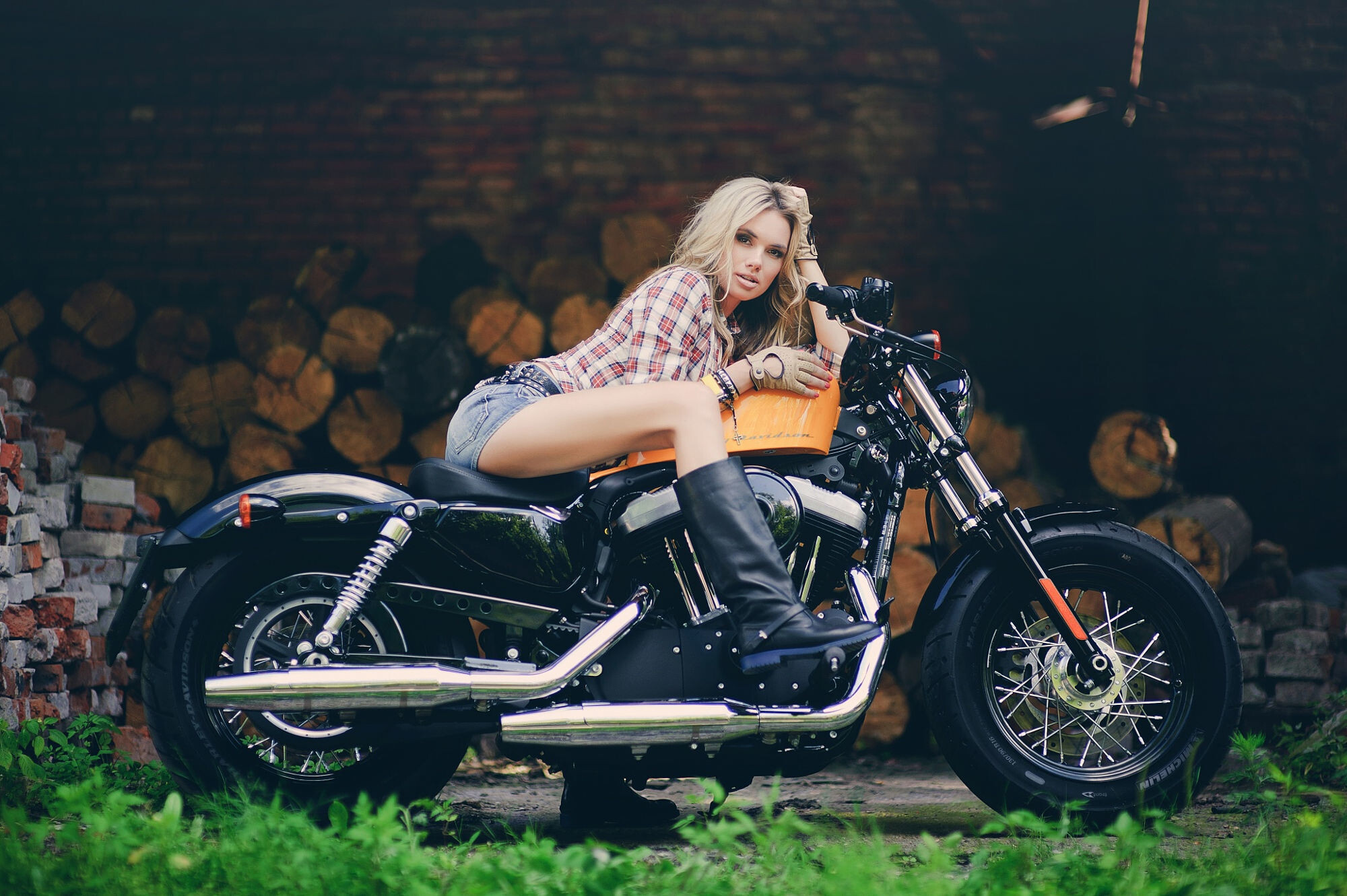 Girls, Motorcycles, HD, Backgrounds, 2000x1340 HD Desktop