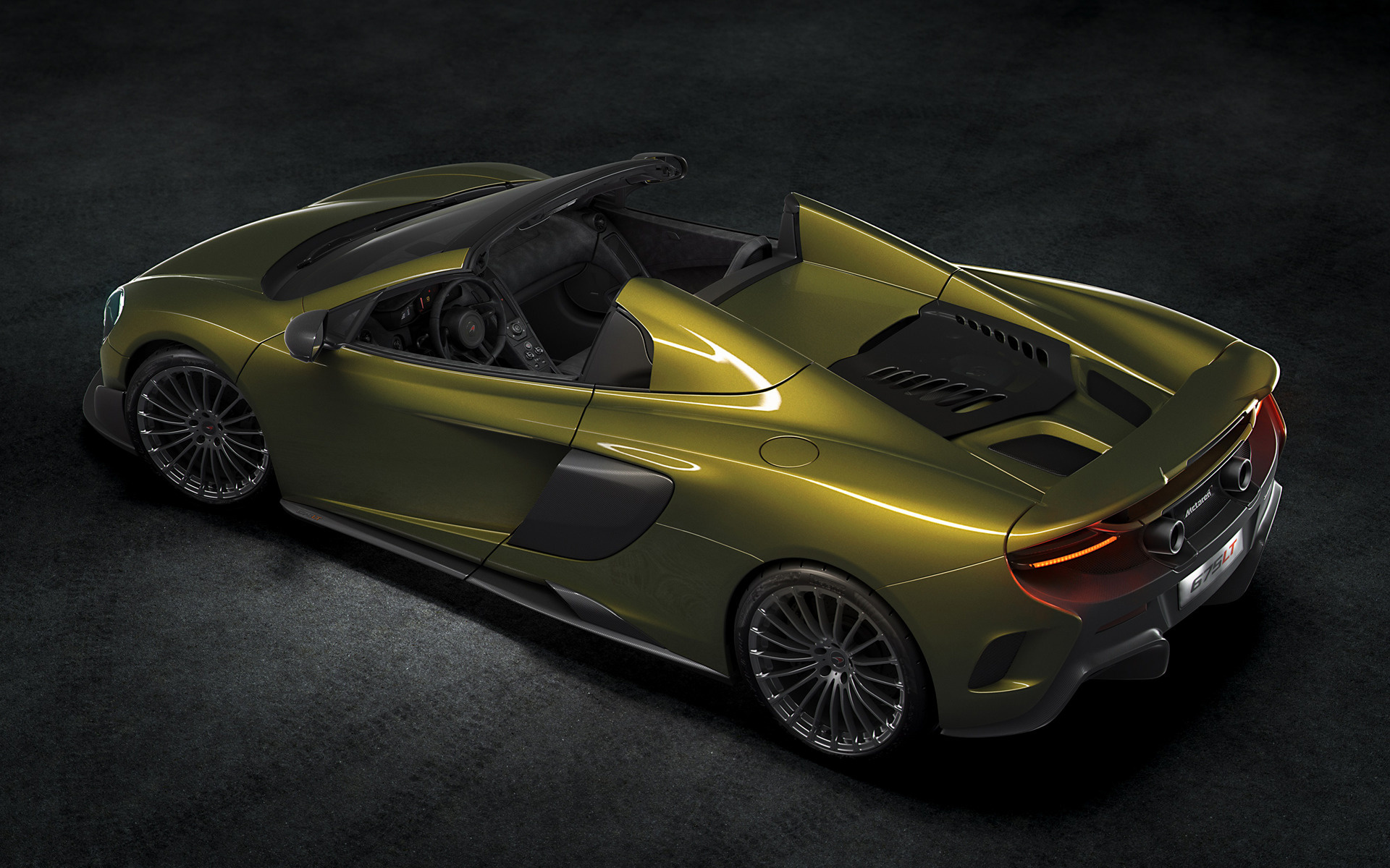 McLaren 675 LT, Powerful and agile, Exquisite car pixel, Open-top spider version, 1920x1200 HD Desktop