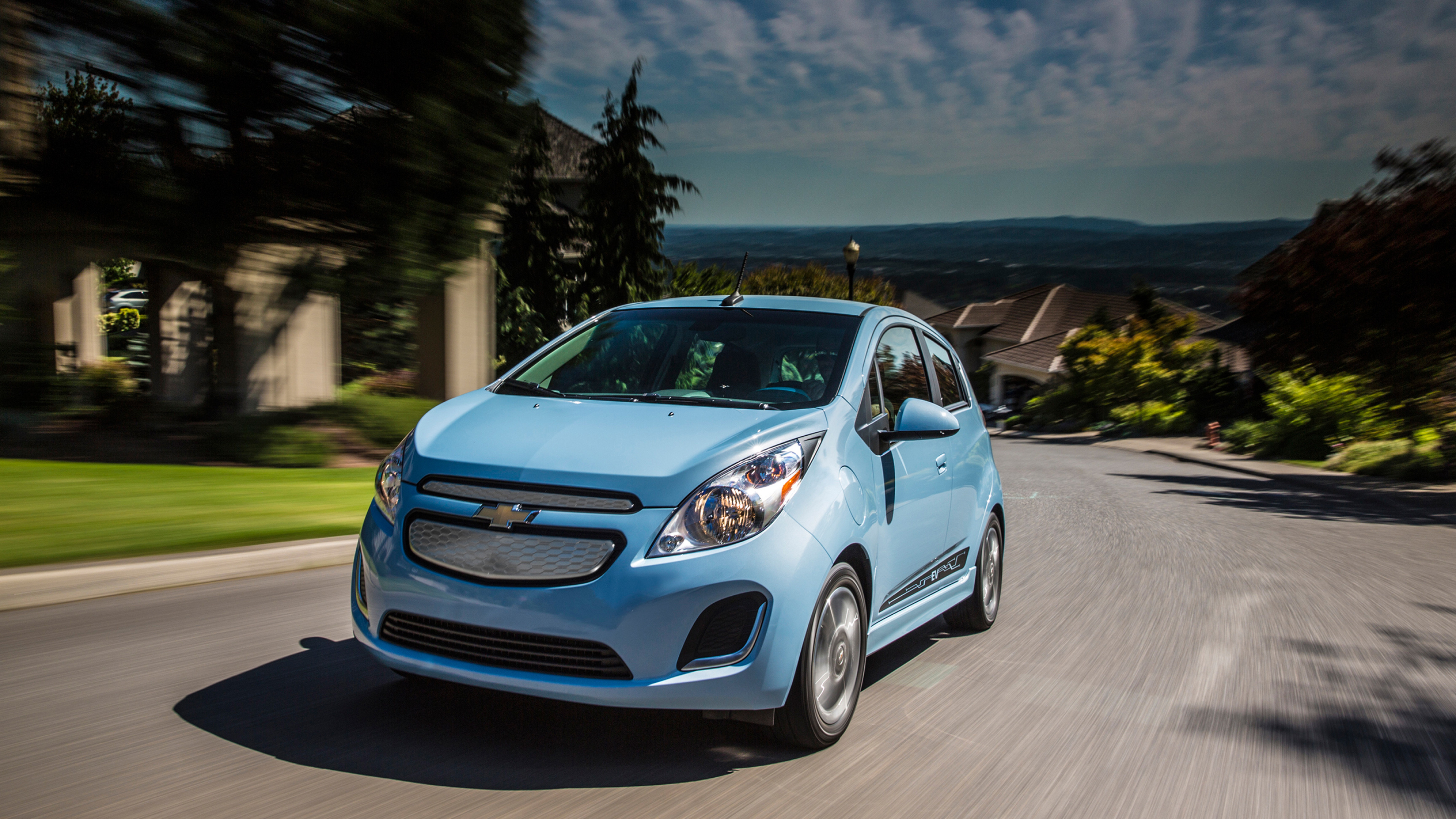 Chevrolet Spark, Compact car, Electric vehicle, 2014 model, 3840x2160 4K Desktop