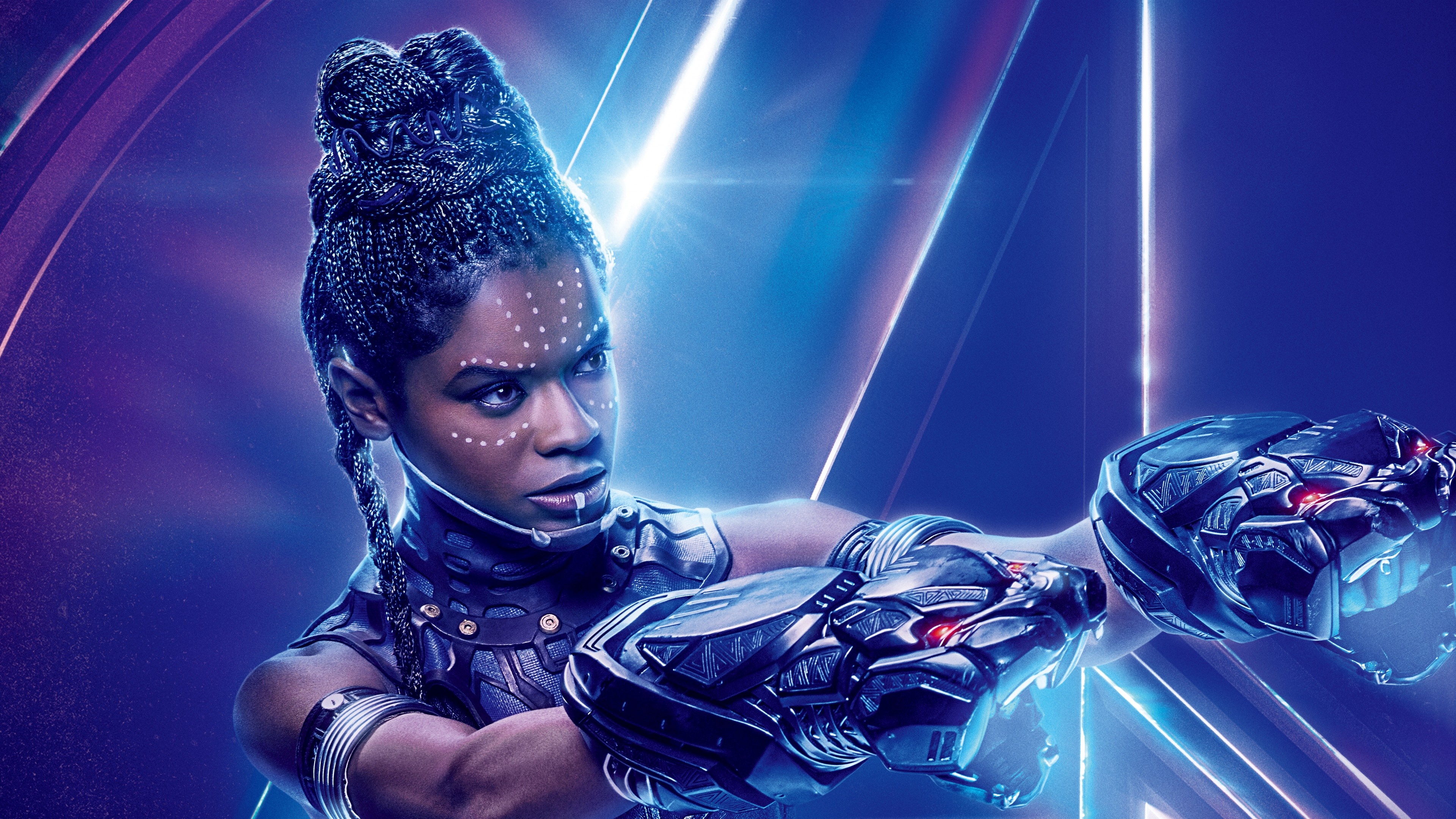 Letitia Wright, Avengers Infinity War, Shuri character, 8K resolution, 3840x2160 4K Desktop