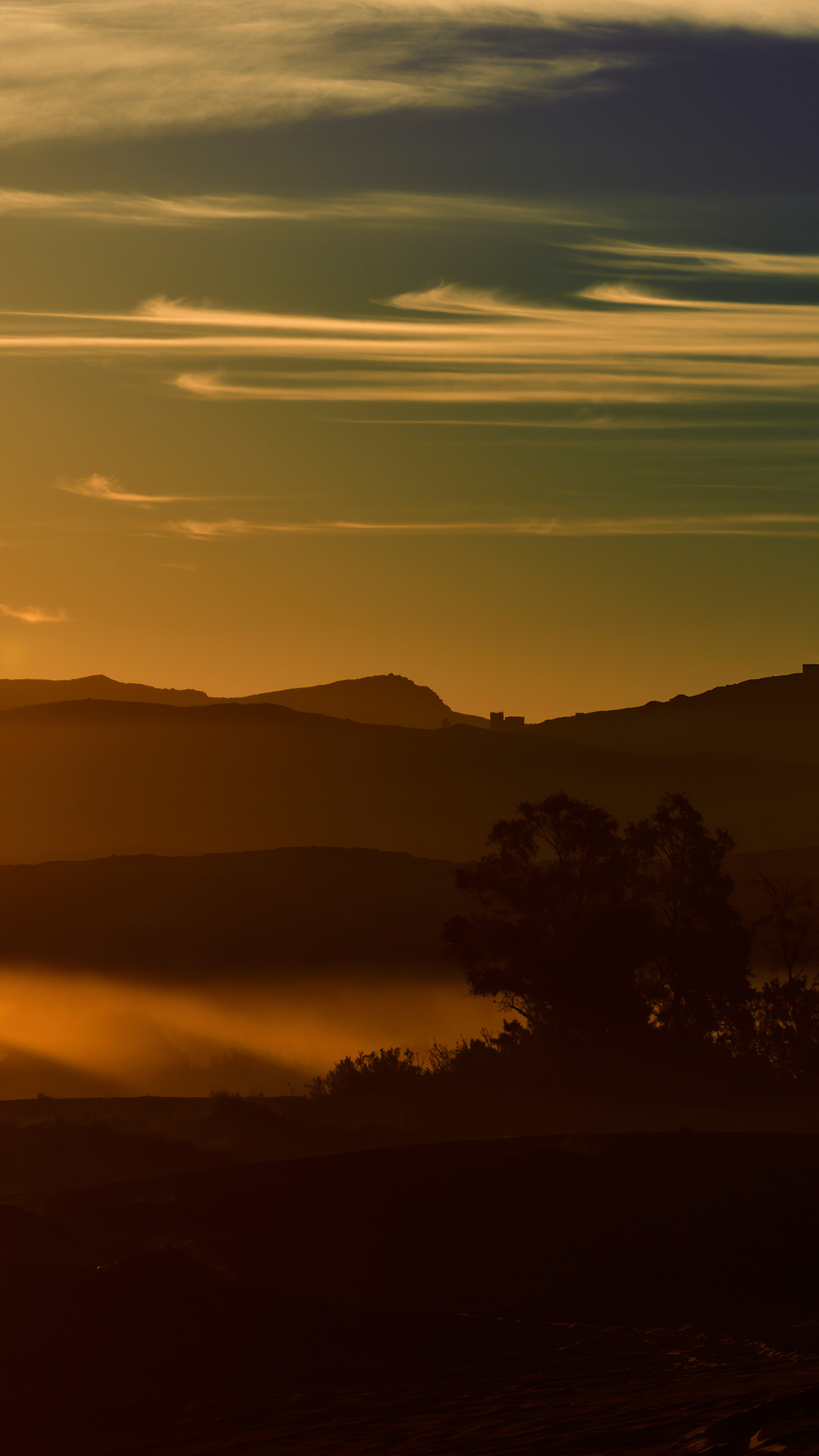 Desert morning mist, Sony xperia x, 2160x3840 4K Phone