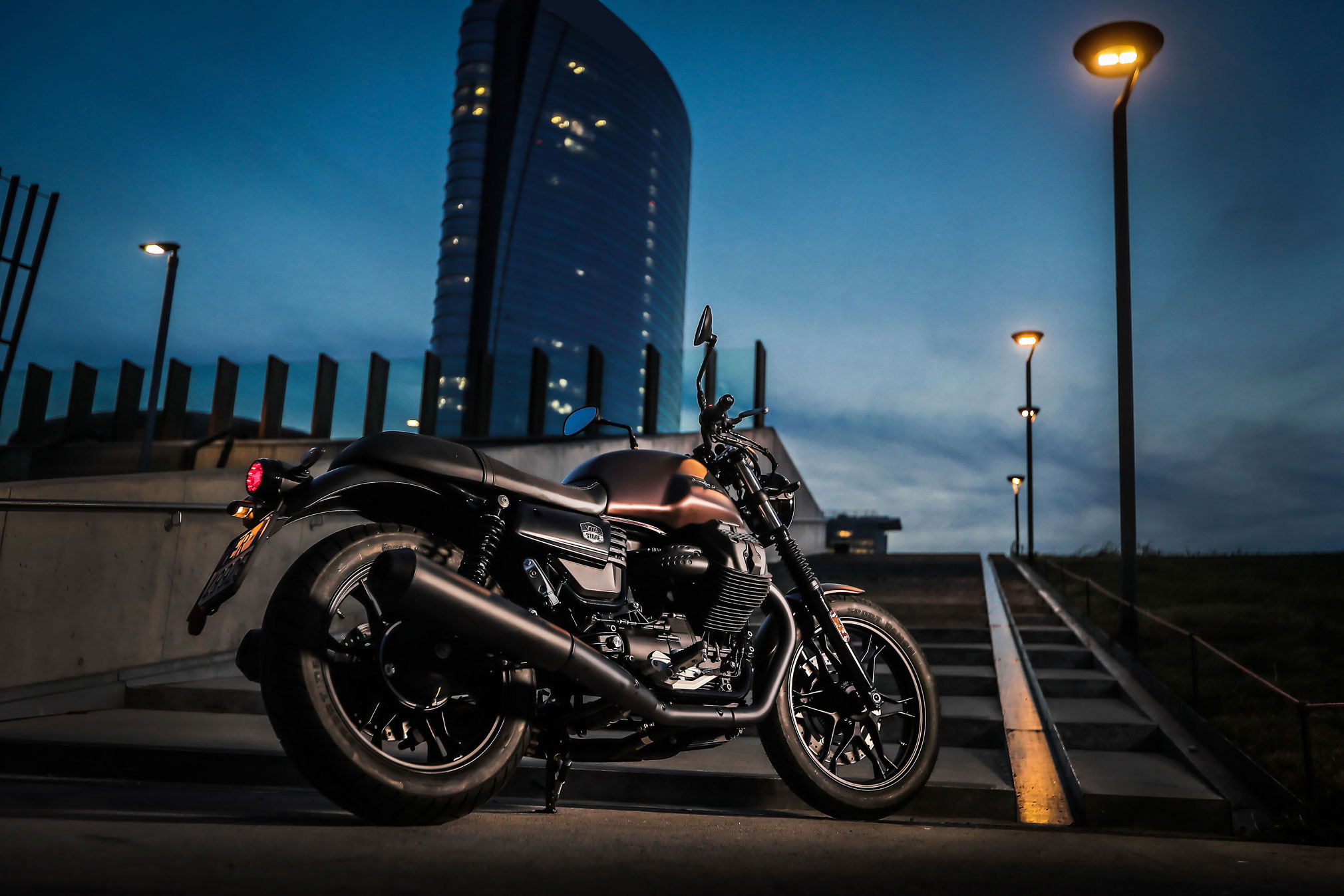 Moto Guzzi, V7 III Stone, Night Pack, Guide, 2020x1350 HD Desktop