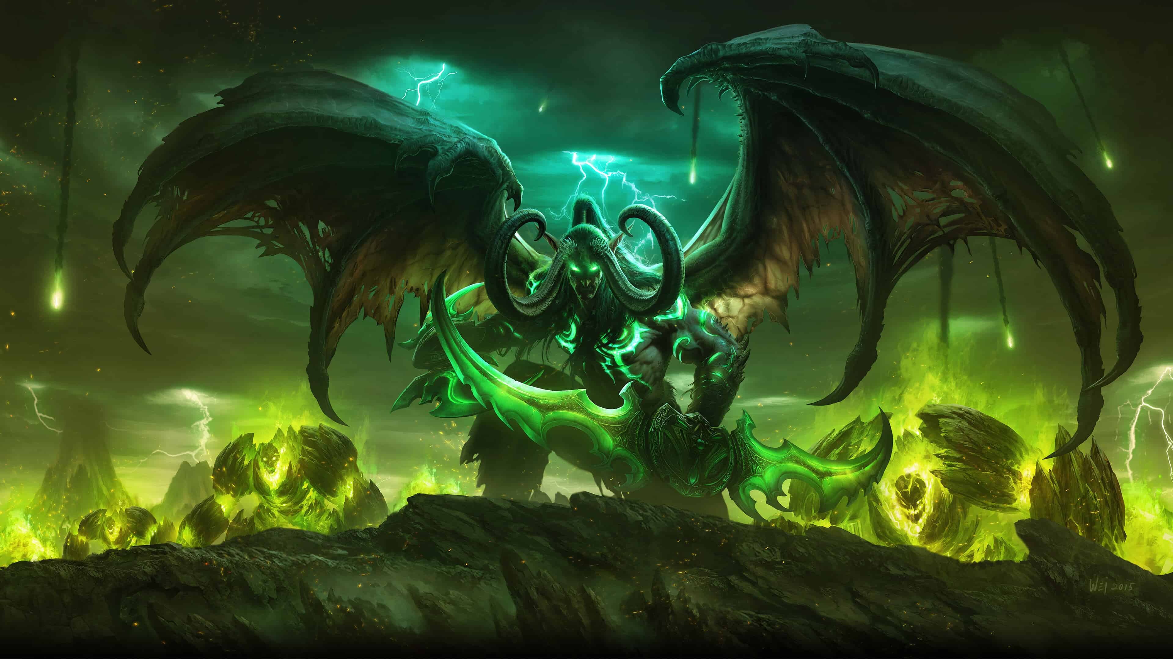 Illidan Stormrage, World of Warcraft Wallpaper, 3840x2160 4K Desktop