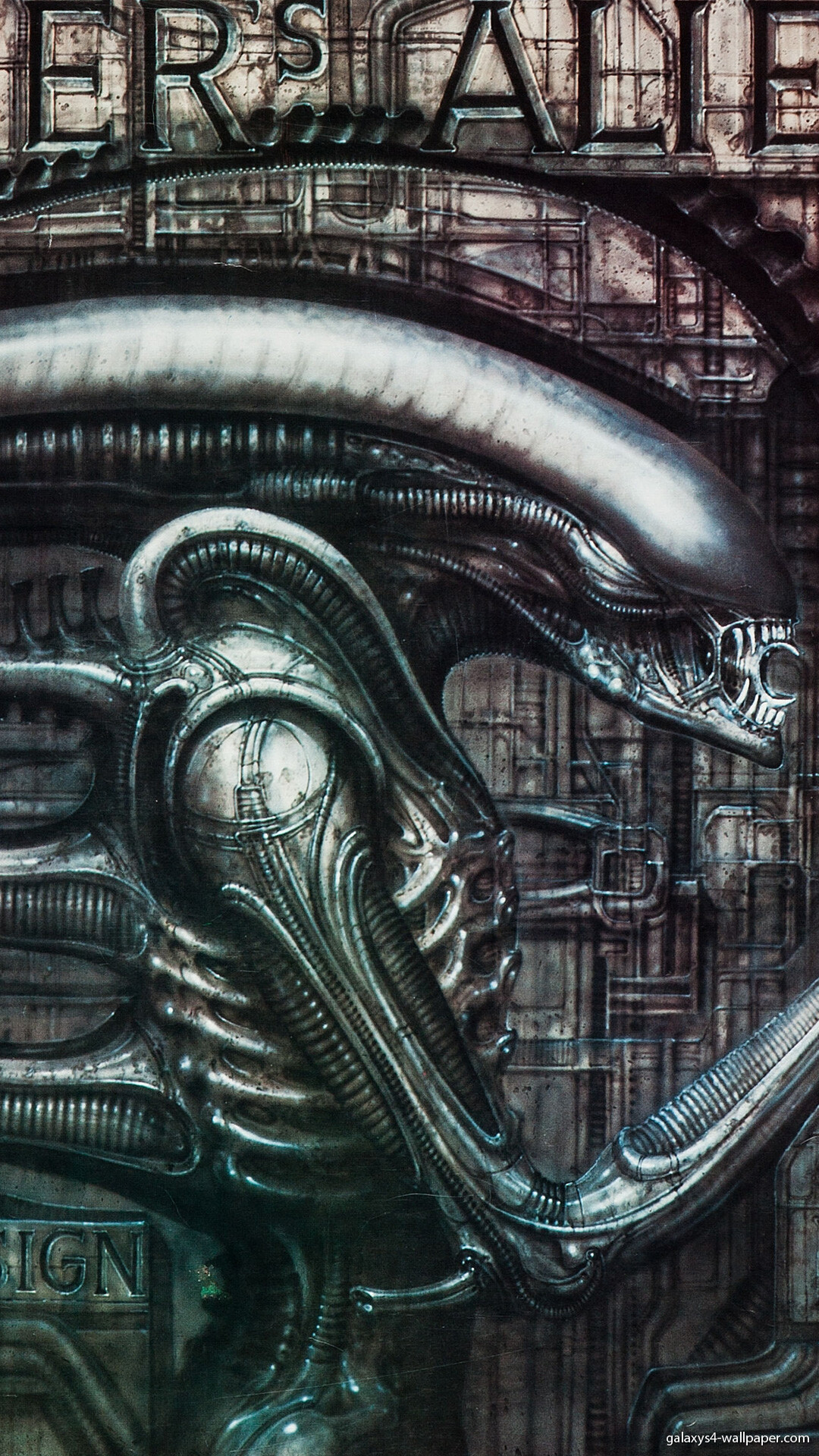 H.R. Giger, Futuristic nightmares, Monstrous creations, Twisted sci-fi, 1080x1920 Full HD Phone