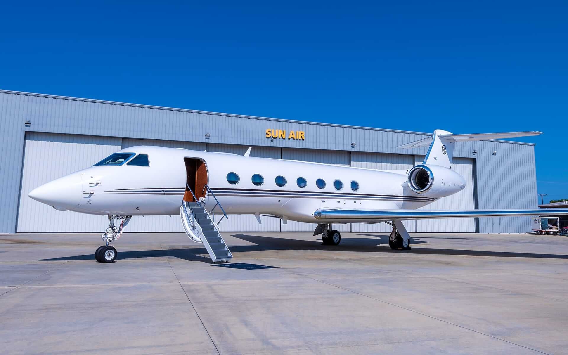 Gulfstream G550, charter fleet, Sun Air Jets, 1920x1200 HD Desktop