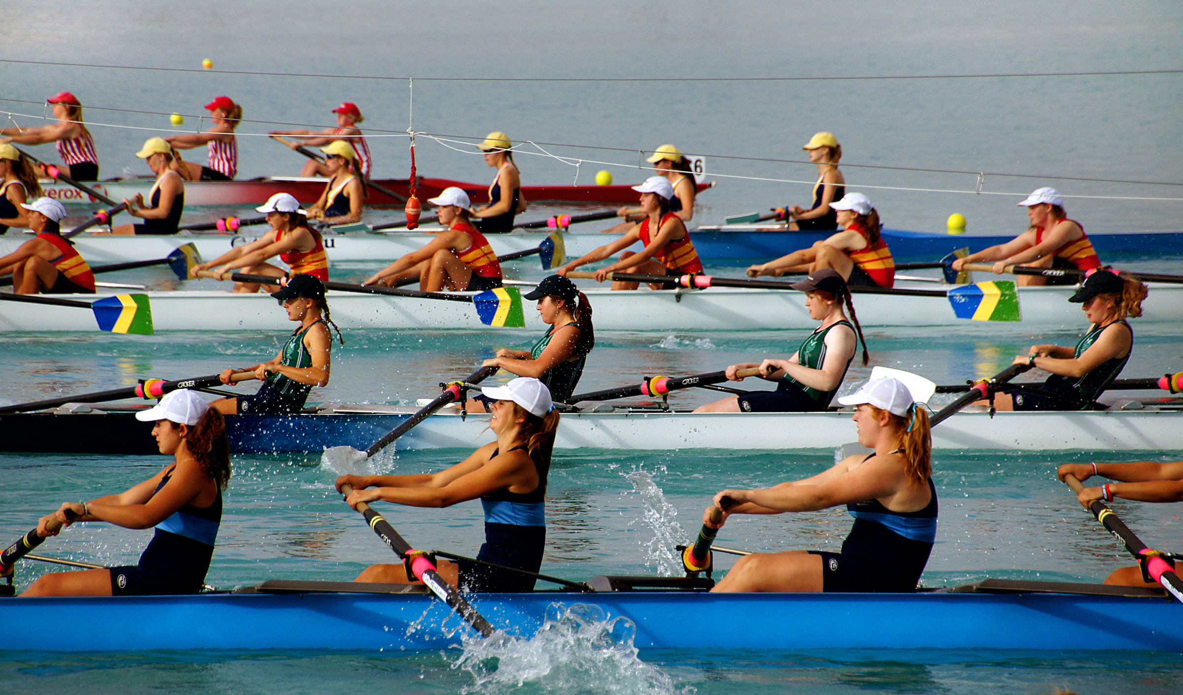 Lake Ruataniwha, Rowing Wallpaper, 2400x1410 HD Desktop