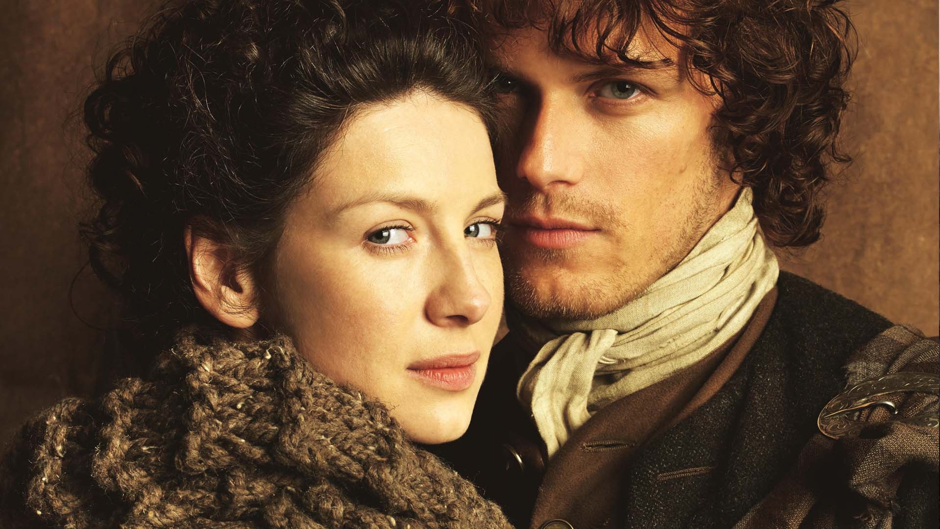 Jamie and Claire, Outlander 2014, Wallpaper, TV Series, 1920x1080 Full HD Desktop