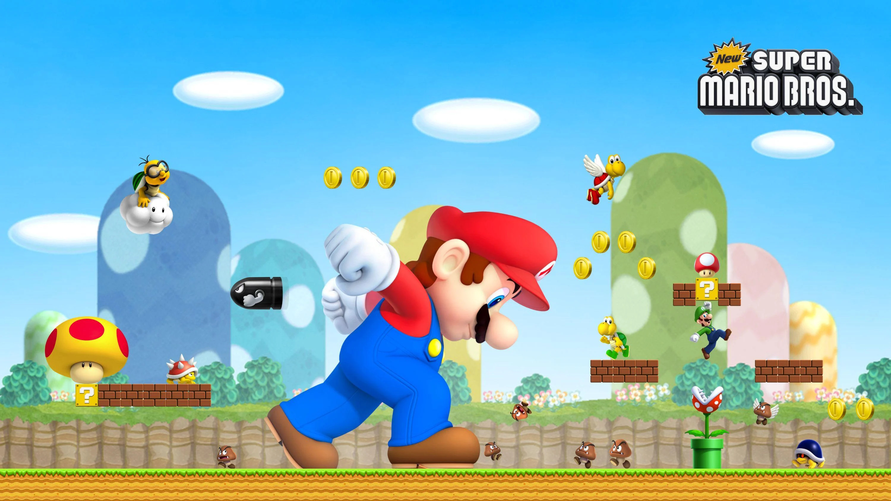 New Super Mario Bros., Mario Bros. Wallpaper, 3000x1690 HD Desktop