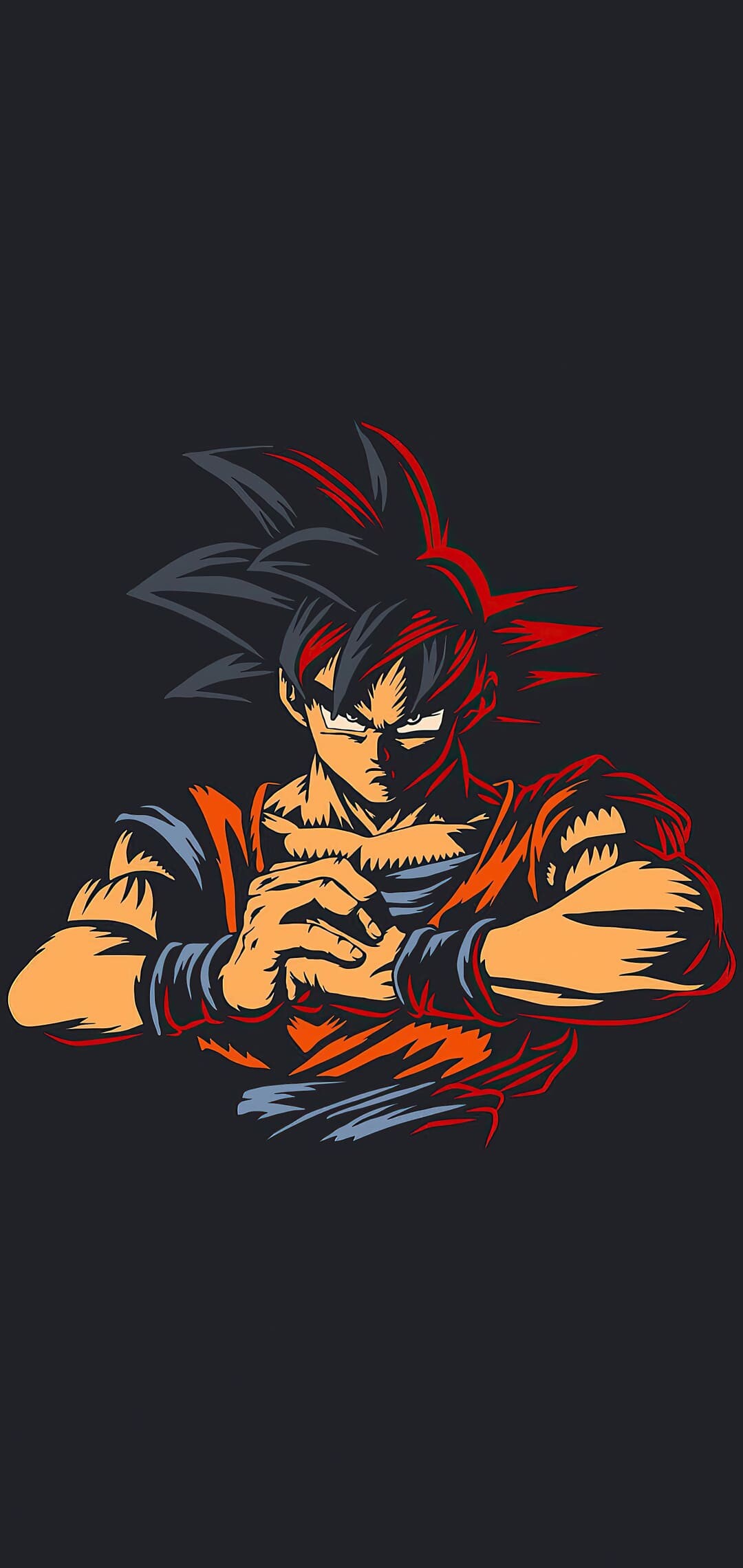 Goku background, 4K, Download top quality, Powerful, 1080x2280 HD Phone