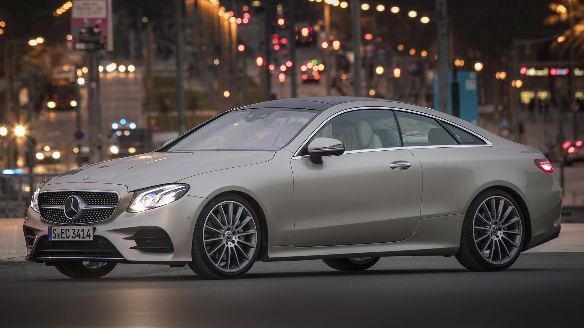 Mercedes-Benz E-Class, Luxury coupe, Cutting-edge technology, Driving pleasure, 1920x1080 Full HD Desktop