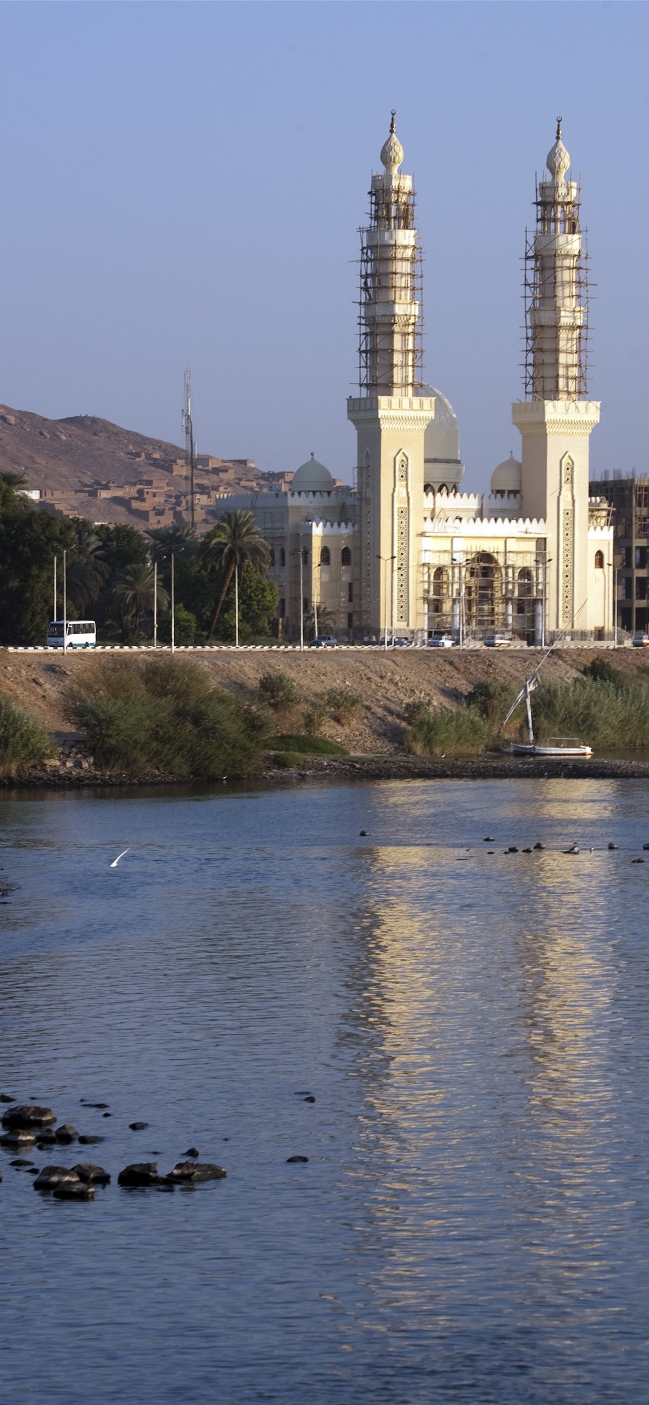 The Nile River, Historic waterway, Ancient civilization, African landscapes, 1290x2780 HD Phone