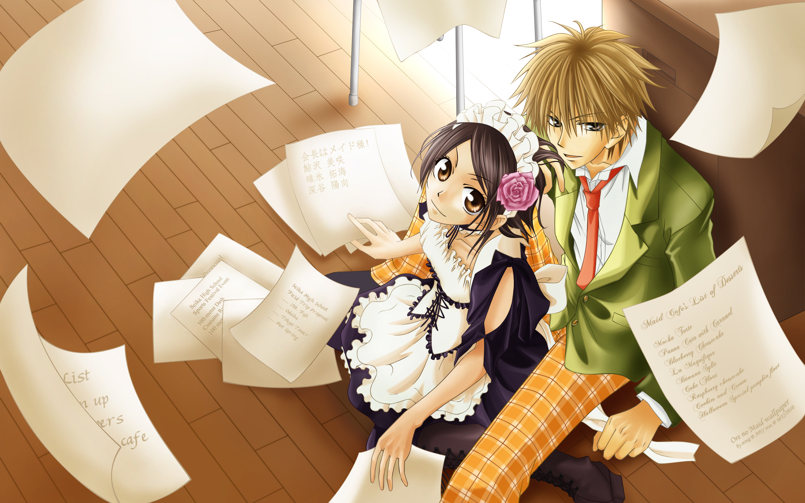 Maid Sama!, Misaki Ayuzawa, School council president, Heartwarming story, 2560x1600 HD Desktop