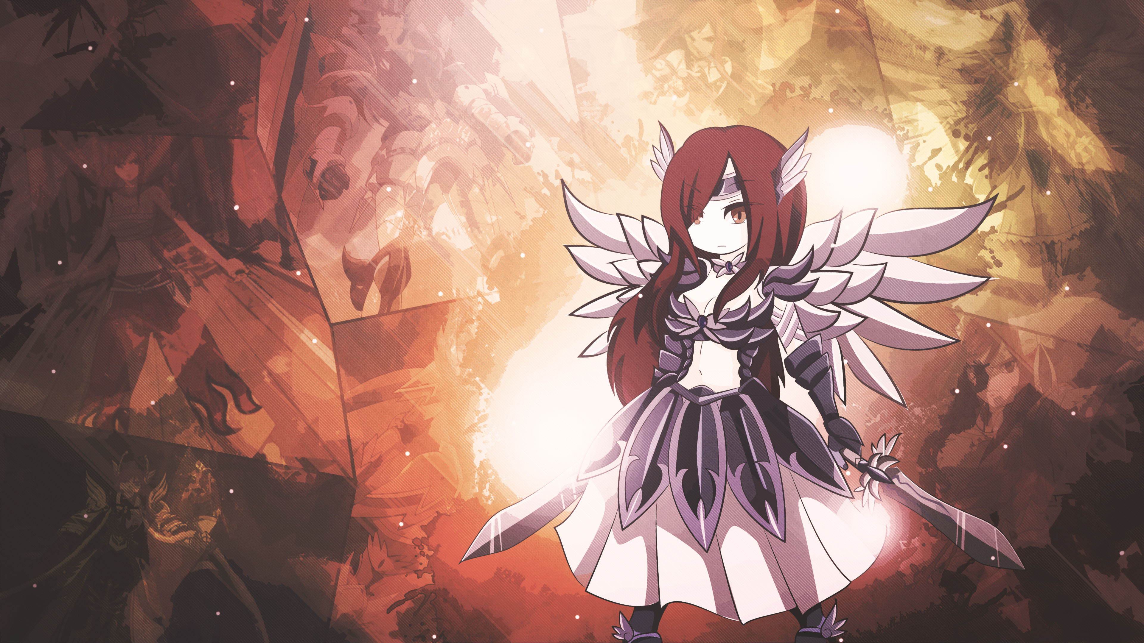 Erza Scarlet, 4K ultra HD, Fairy Tail wallpaper, Background image, 3840x2160 4K Desktop