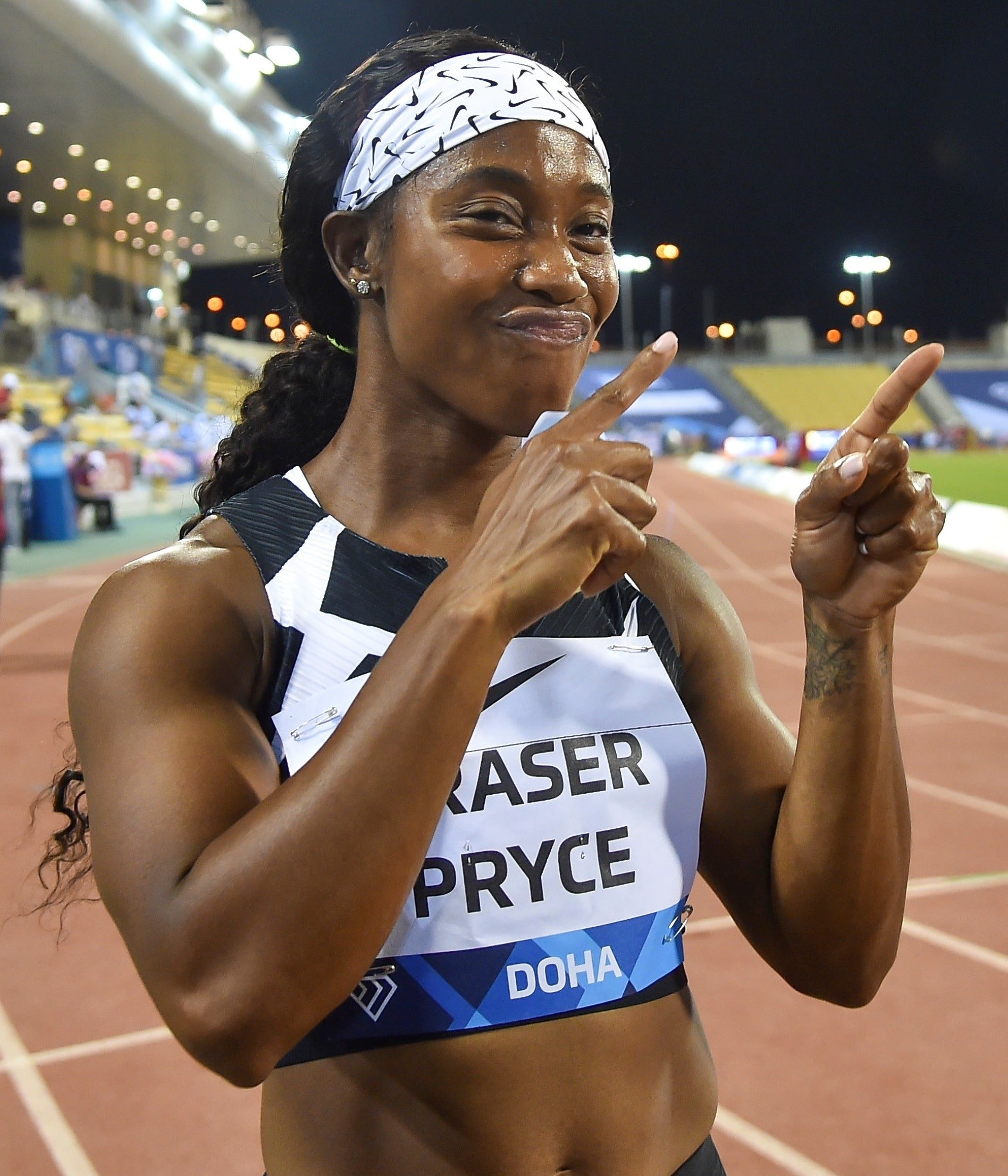 Doha 2021, Shelly-Ann Fraser-Pryce Wallpaper, 1900x2220 HD Phone