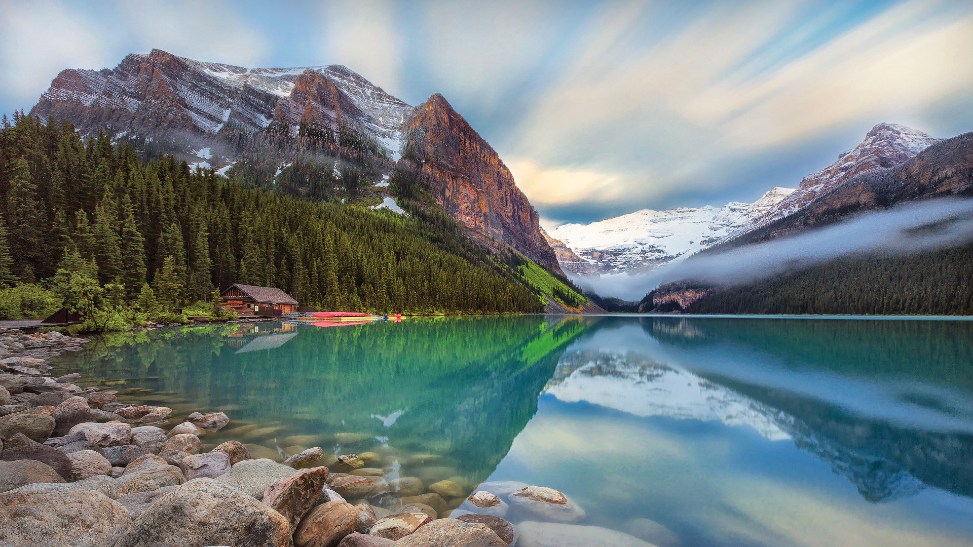 Lake Louise, Travels, Computer wallpapers, Serene landscapes, 1920x1080 Full HD Desktop