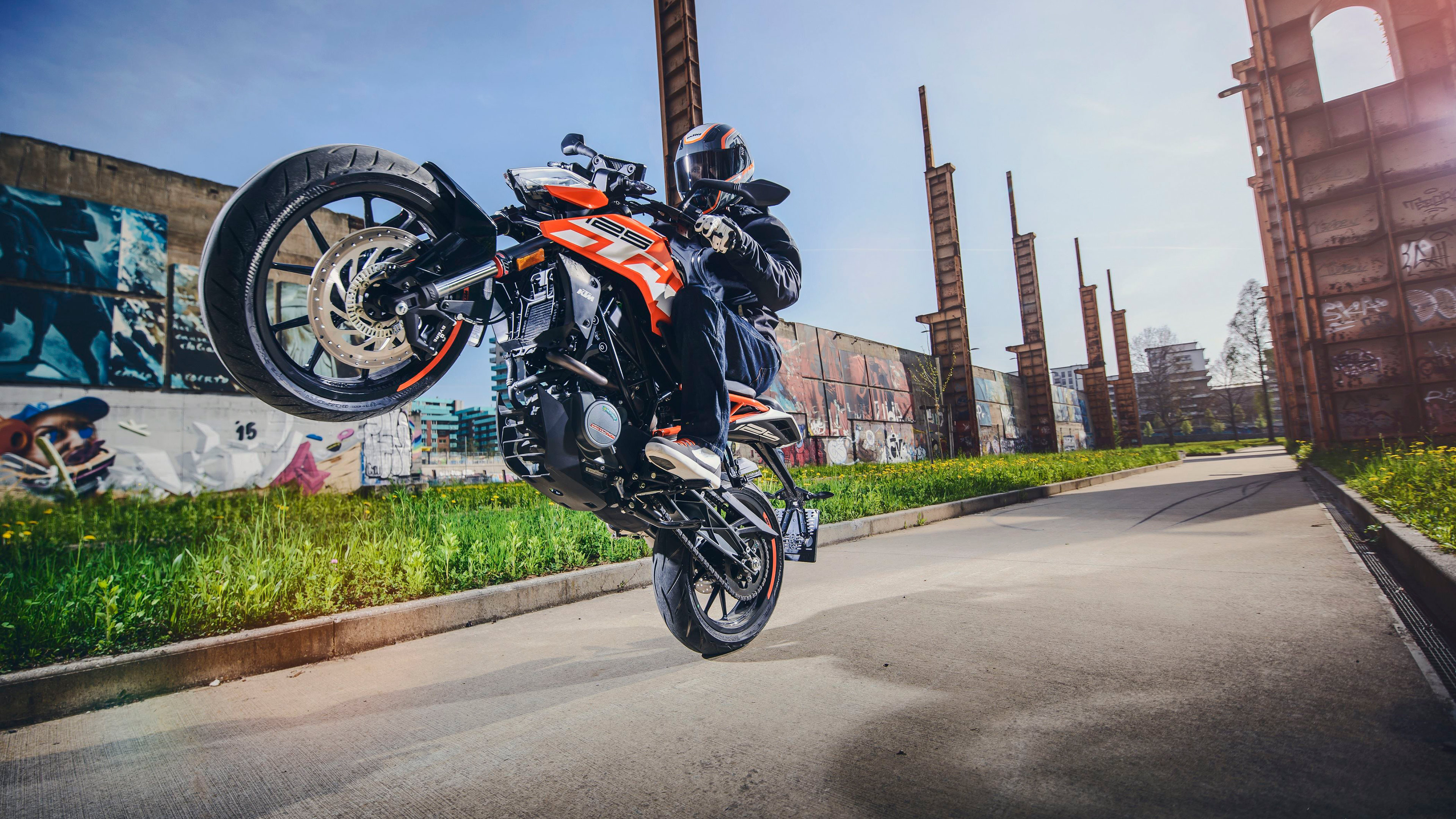 KTM 125 Duke, 2019 model, CED, 3840x2160 4K Desktop