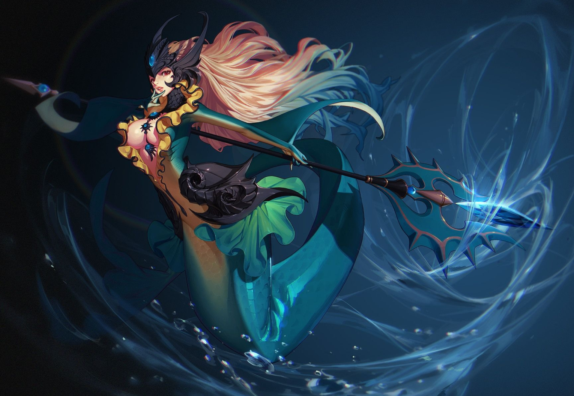 Nami, League of Legends, Artstation, League of Legends, 1920x1330 HD Desktop