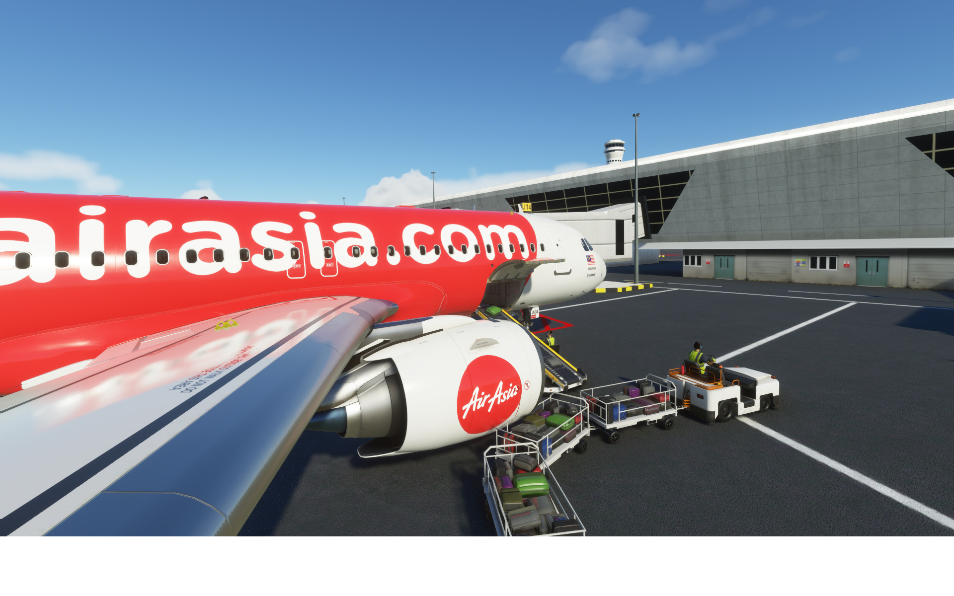 AirAsia, Singapore to Kuala Lumpur, Avsim screen shots, Travel community, 1920x1200 HD Desktop