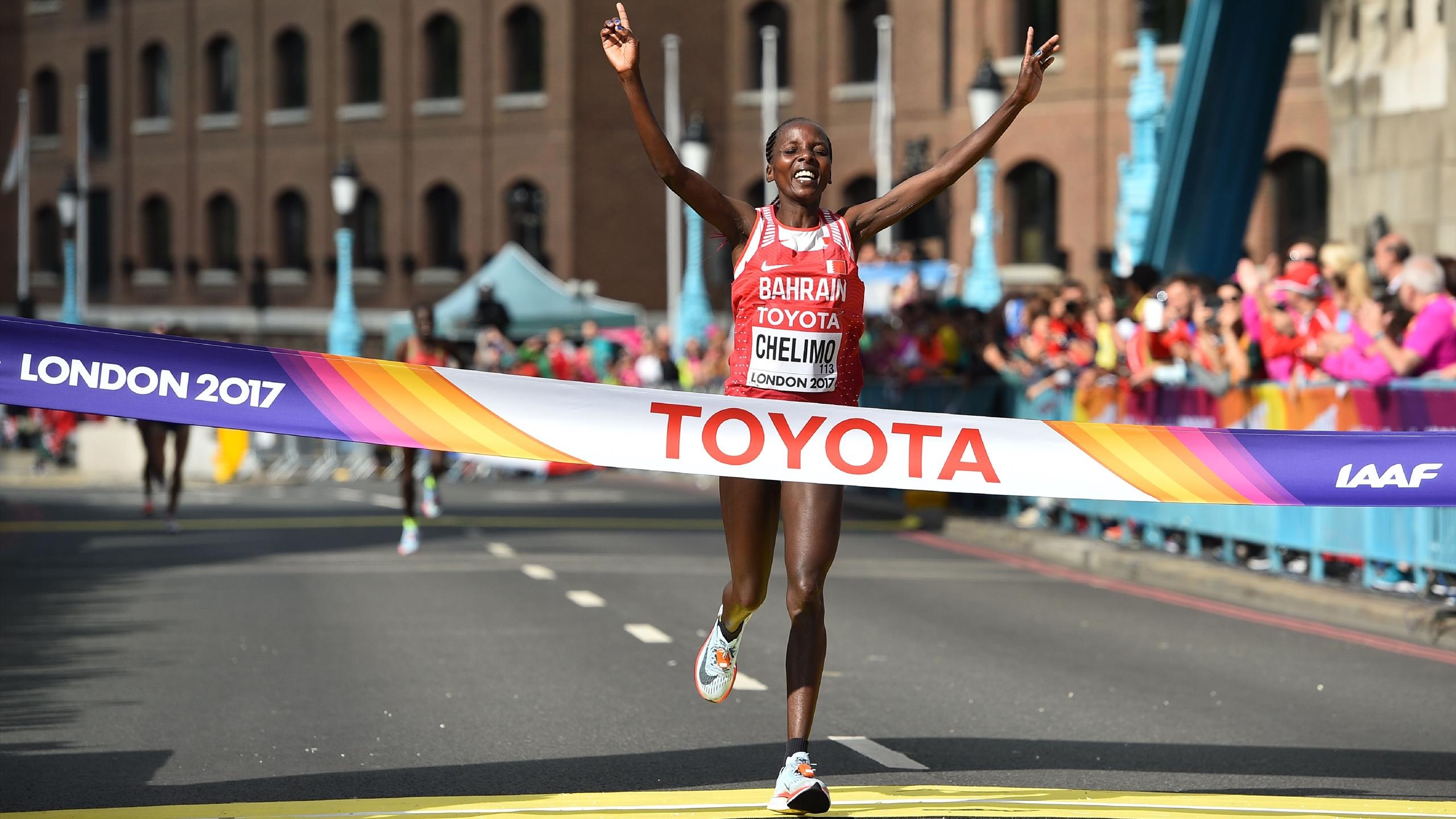 Finish line, Rose Chelimo Wallpaper, 2560x1440 HD Desktop