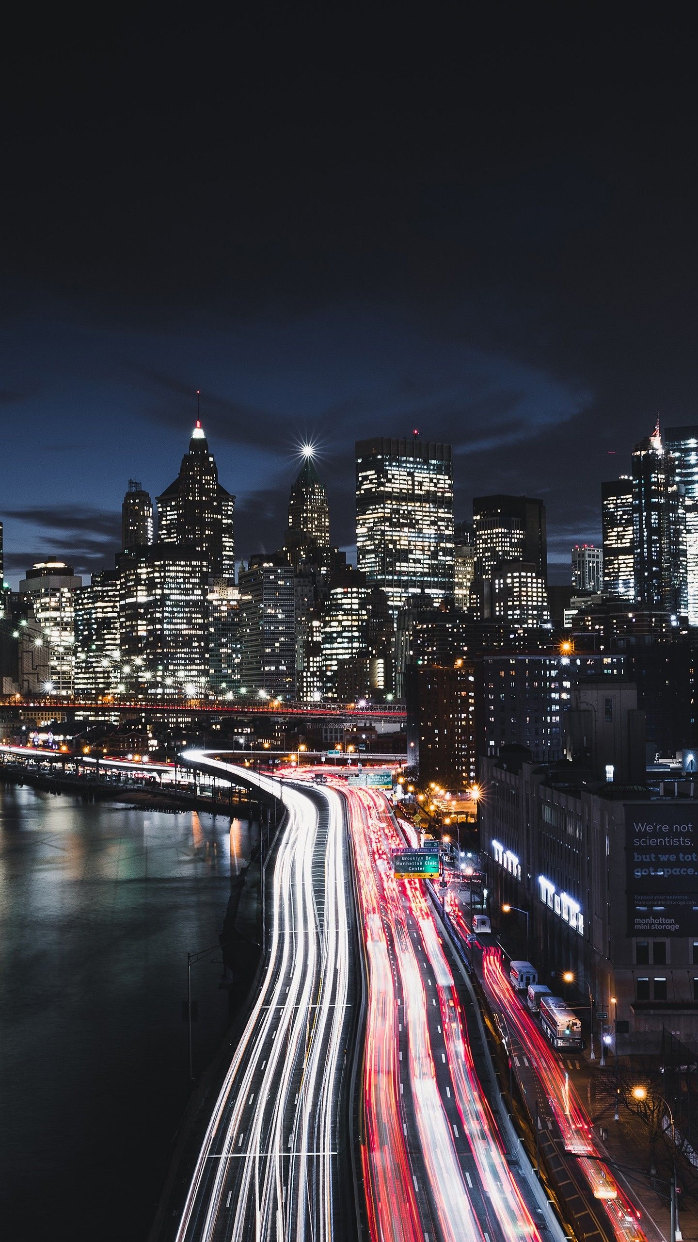 Manhattan Skyline, Travels, Urban city wallpapers, Aesthetically pleasing, 1440x2560 HD Phone