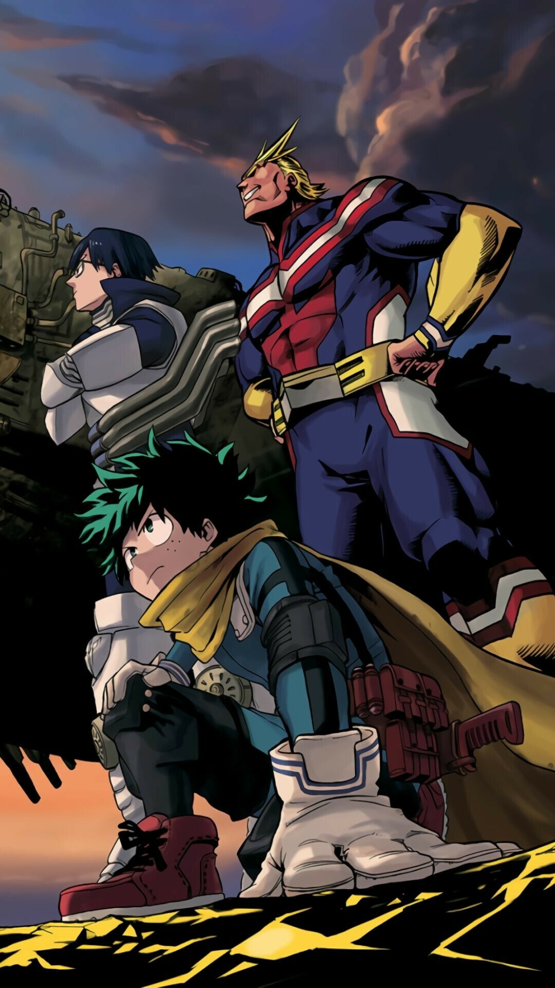 My Hero Academia Anime, Heroic battles, Superpowers unleashed, Epic hero training, 1080x1920 Full HD Phone